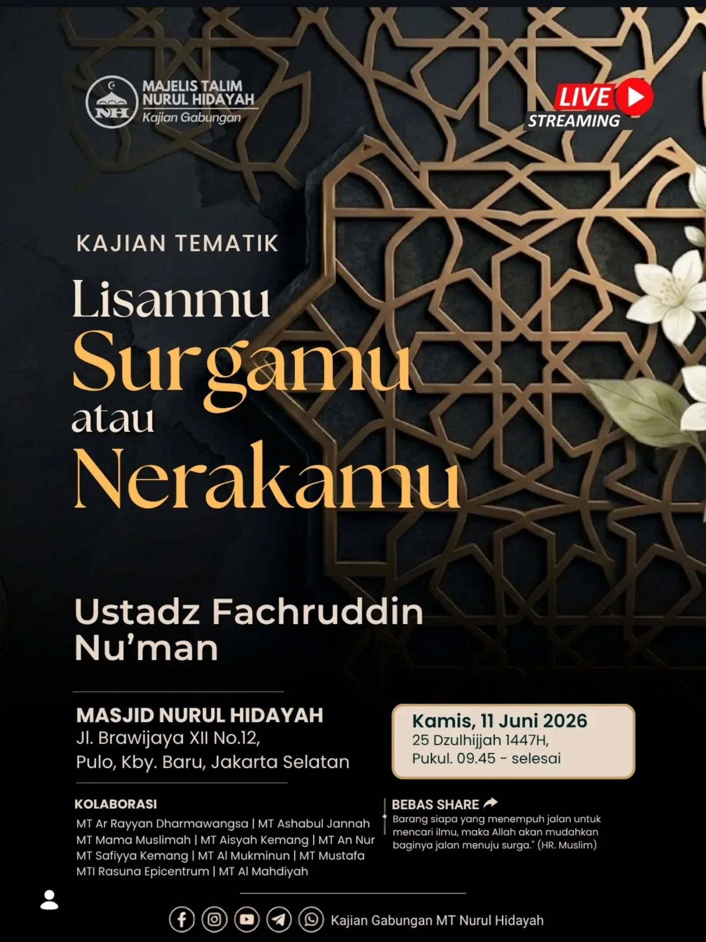 Lisanmu Surgamu atau Nerakamu