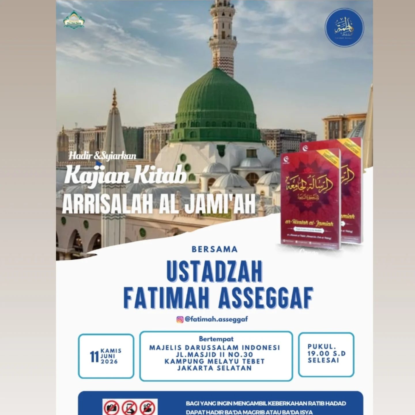 Kajian Kitab Arrisalah Al-Jami'ah