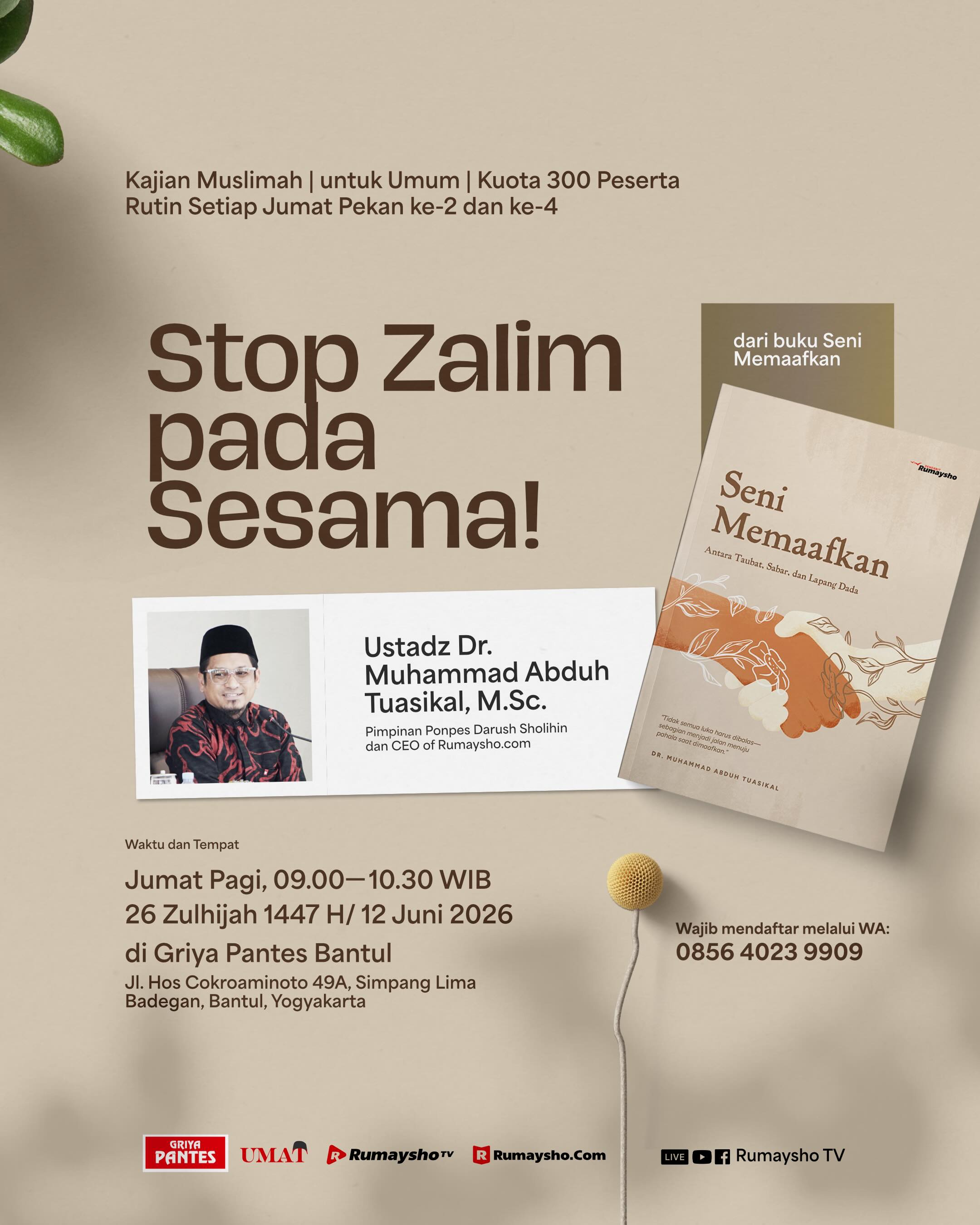 Stop Zalim pada Sesama!