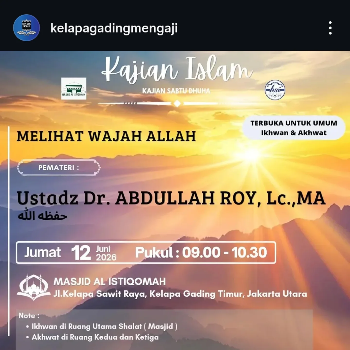 MELIHAT WAJAH ALLAH