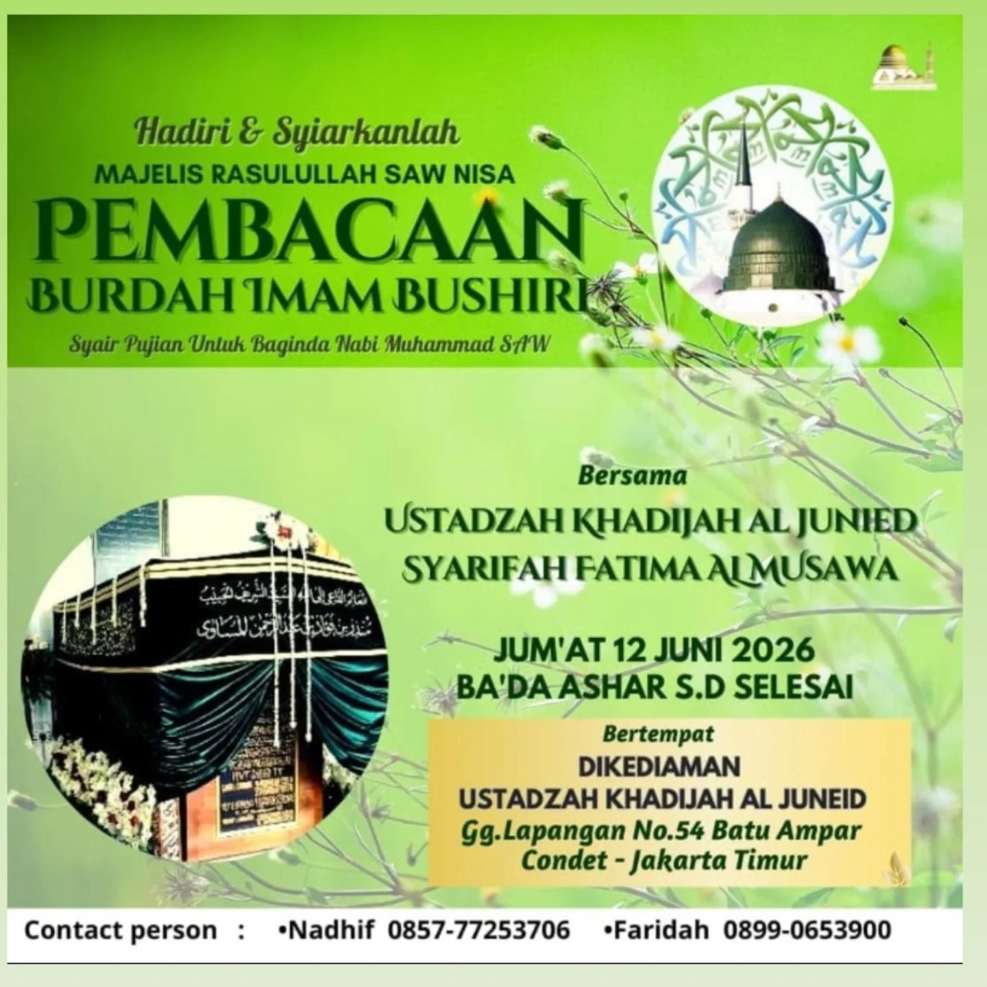 PEMBACAAN BURDAH IMAM BUSHIRI