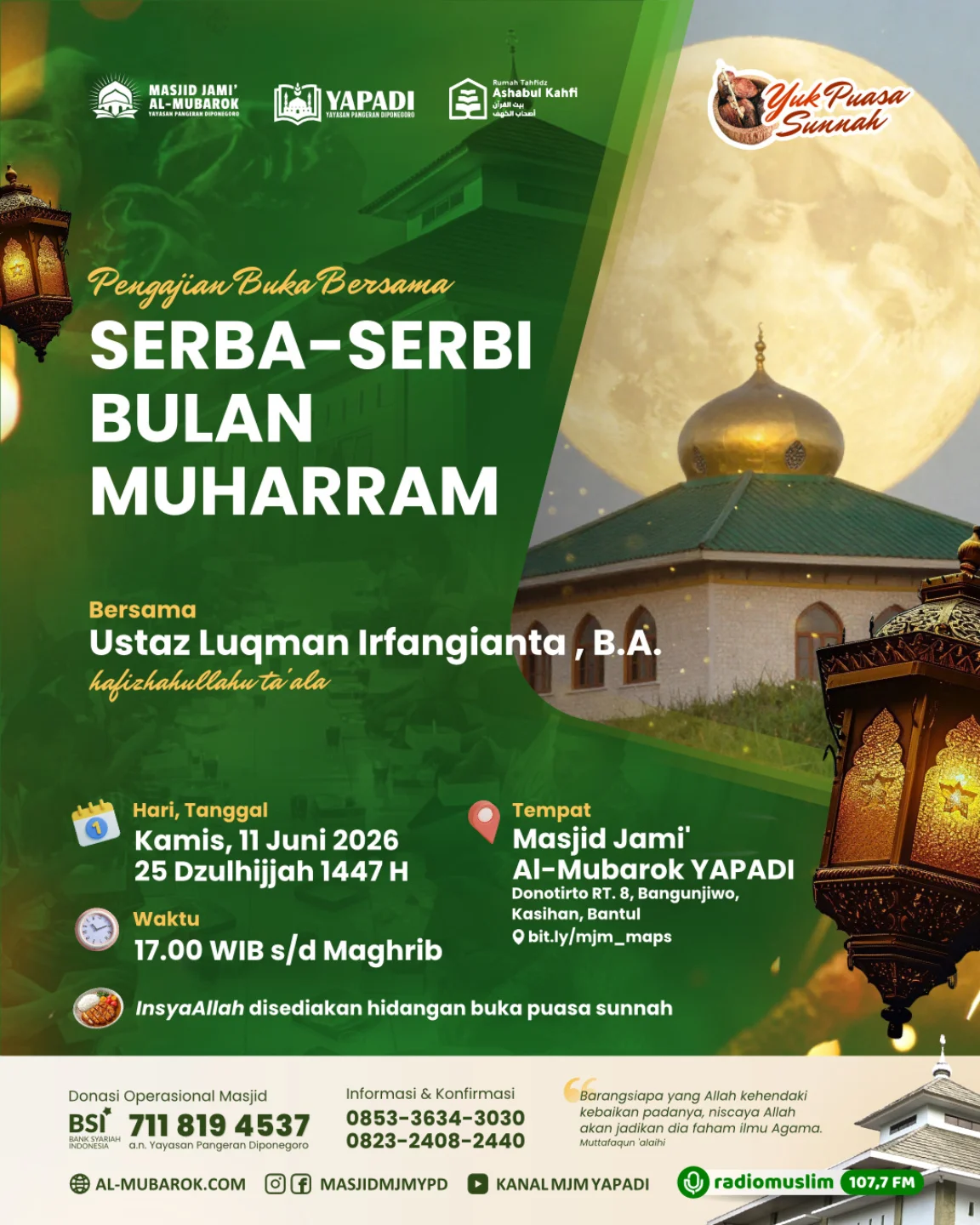 Pengajian Buka Bersama Serba-Serbi Bulan Muharram