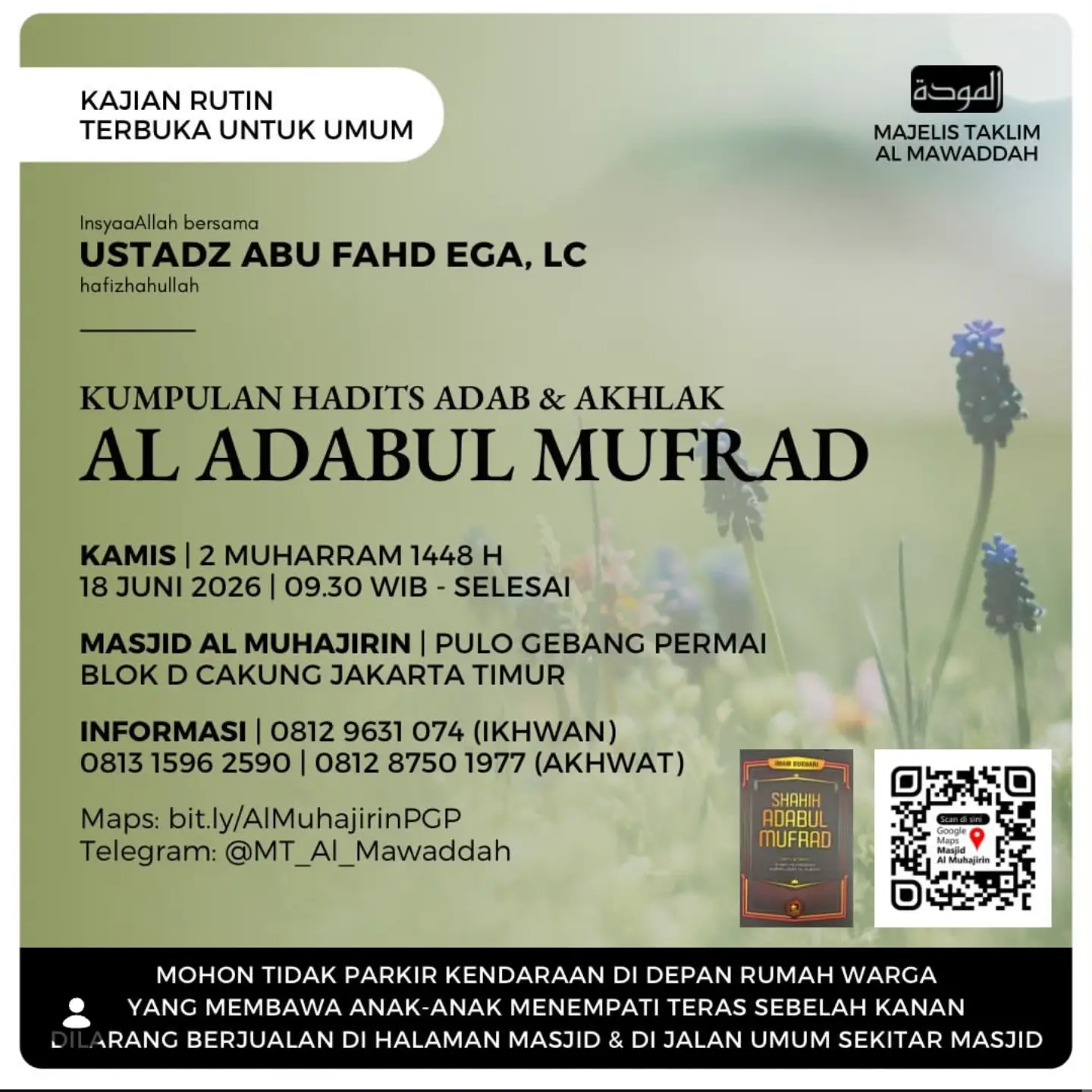 Kumpulan Hadits Adab & Akhlak: Al Adabul Mufrad