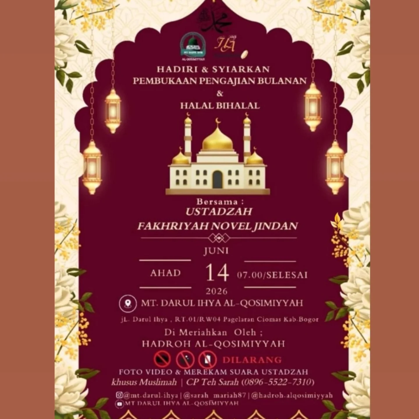 Pembukaan Pengajian Bulanan & Halal Bi Halal