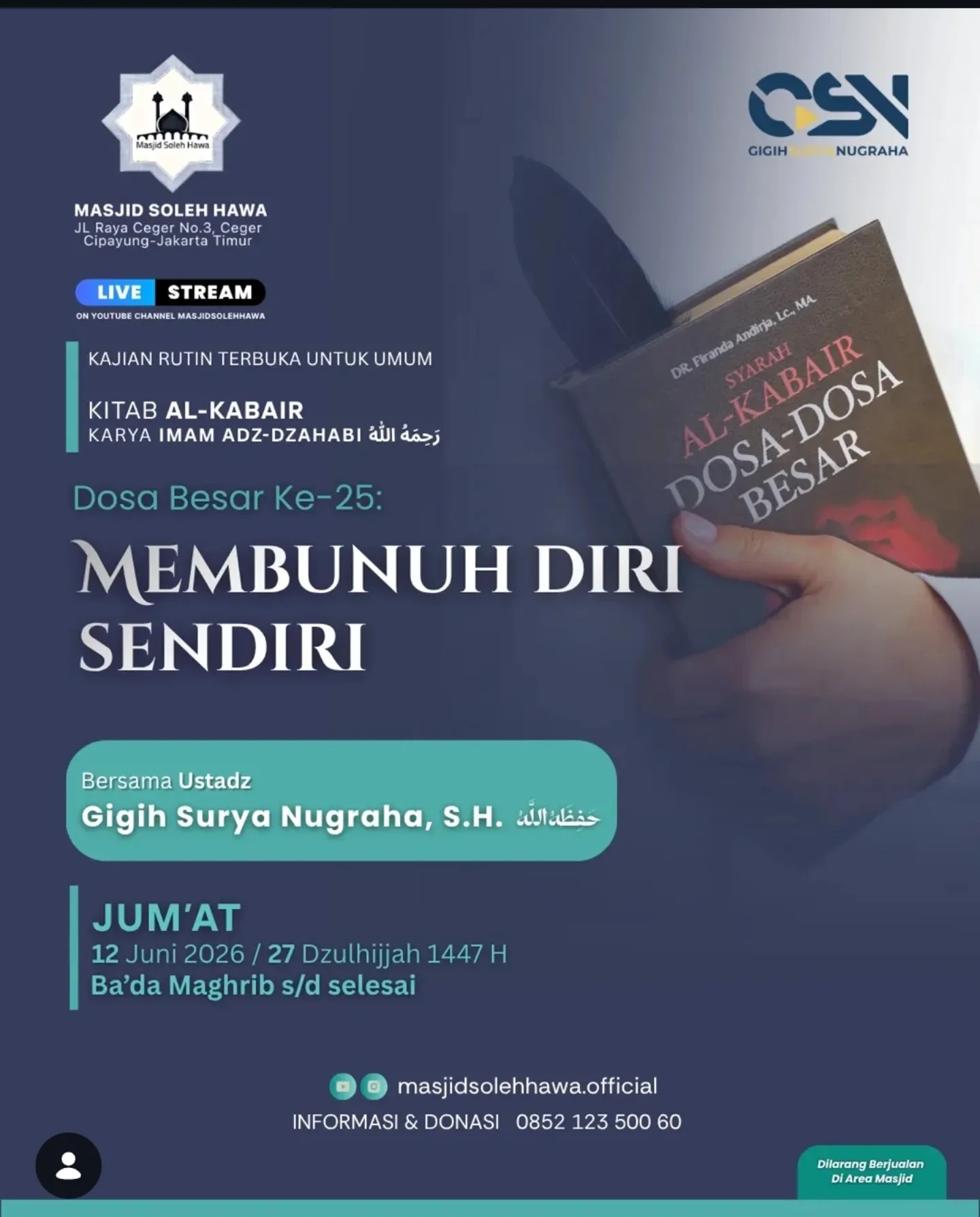 Dosa Besar Ke-25: Membunuh Diri Sendiri