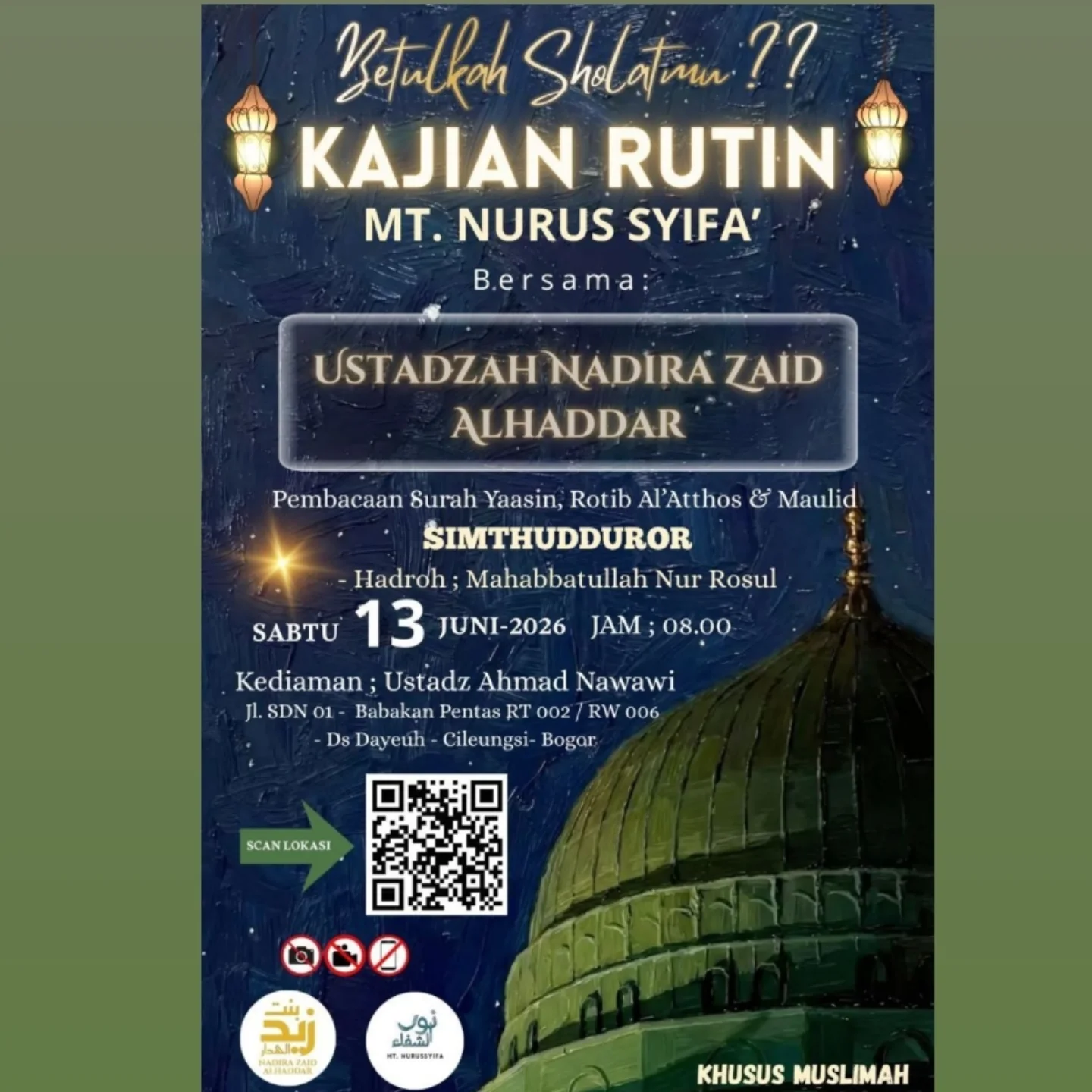 Betulkah Sholatmu?? Kajian Rutin MT. Nurus Syifa'