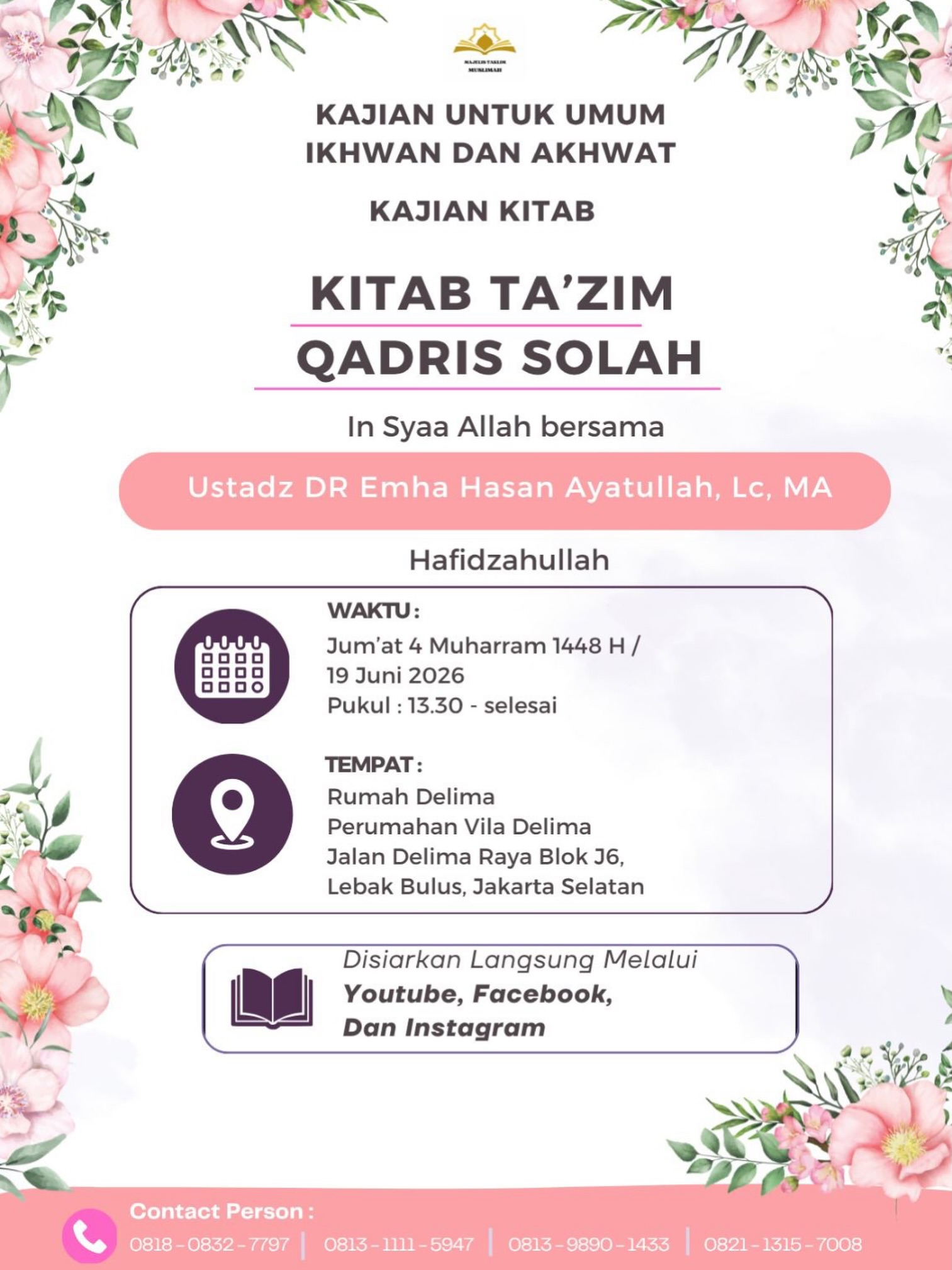KITAB TA'ZIM QADRIS SOLAH