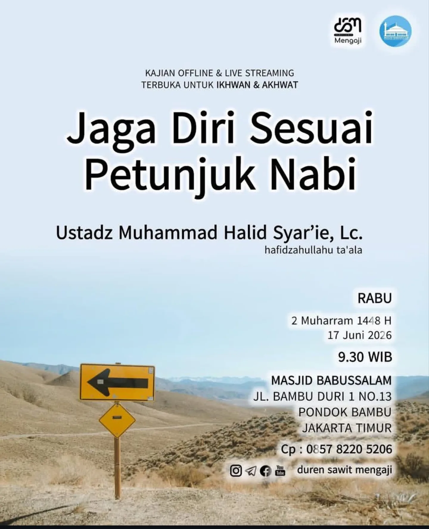 Jaga Diri Sesuai Petunjuk Nabi