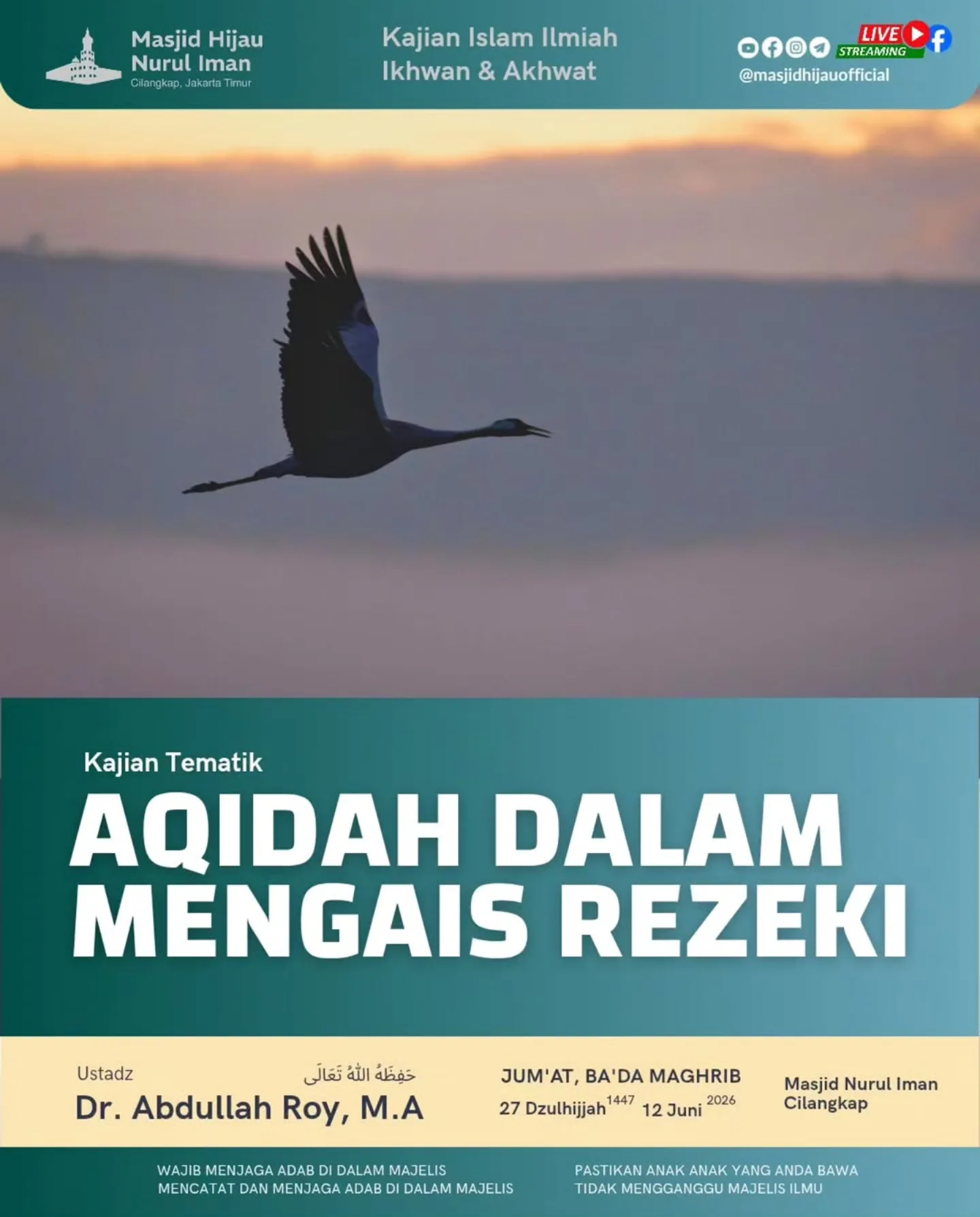 AQIDAH DALAM MENGAIS REZEKI