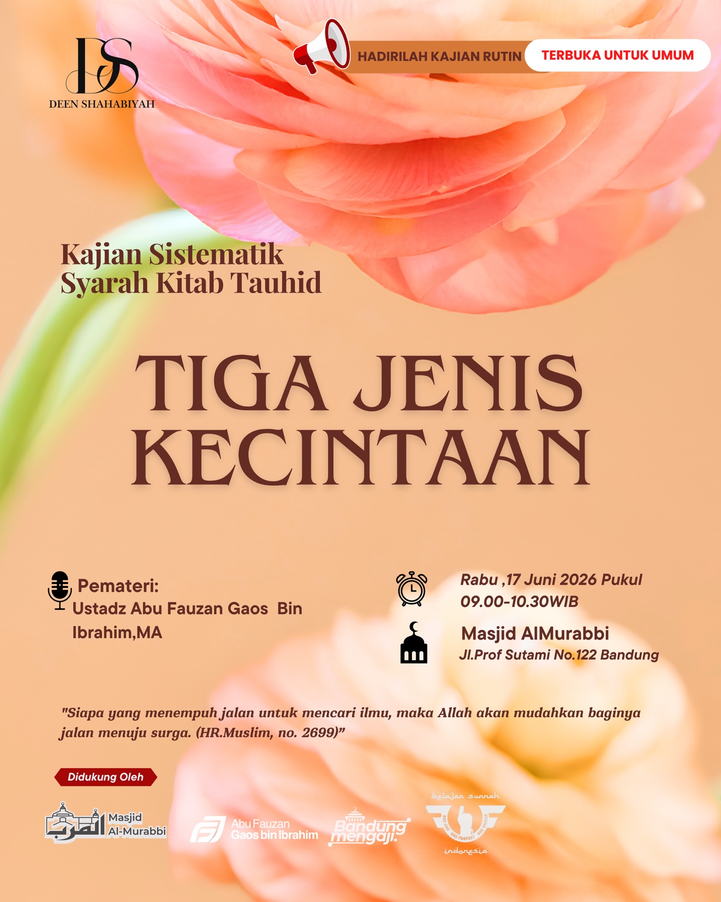 Tiga Jenis Kecintaan