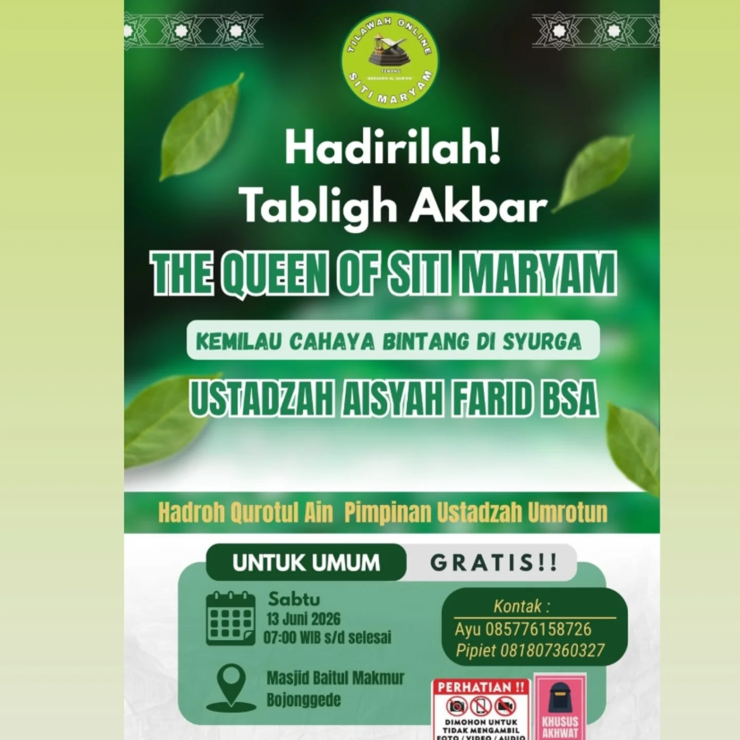 THE QUEEN OF SITI MARYAM KEMILAU CAHAYA BINTANG DI SYURGA
