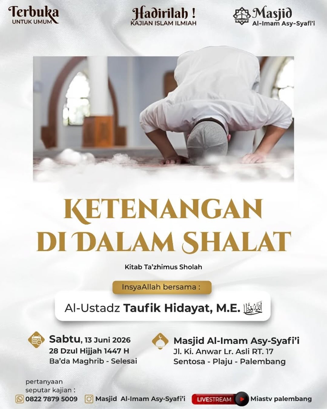 KETENANGAN DI DALAM SHALAT