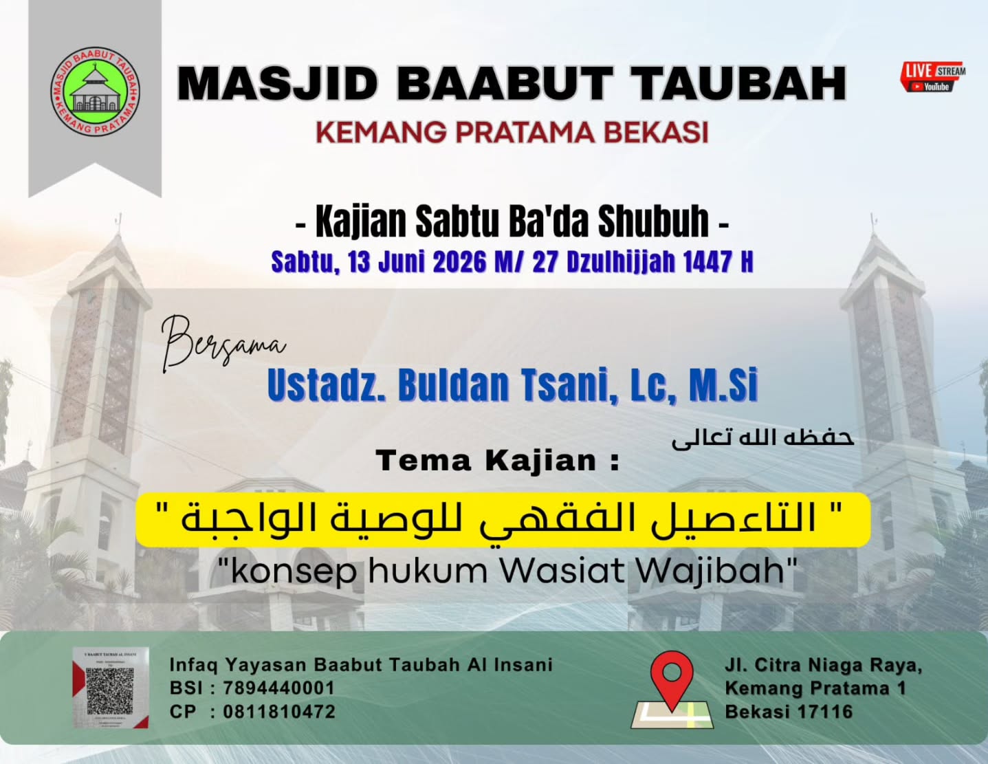 Kajian Sabtu Ba'da Shubuh
