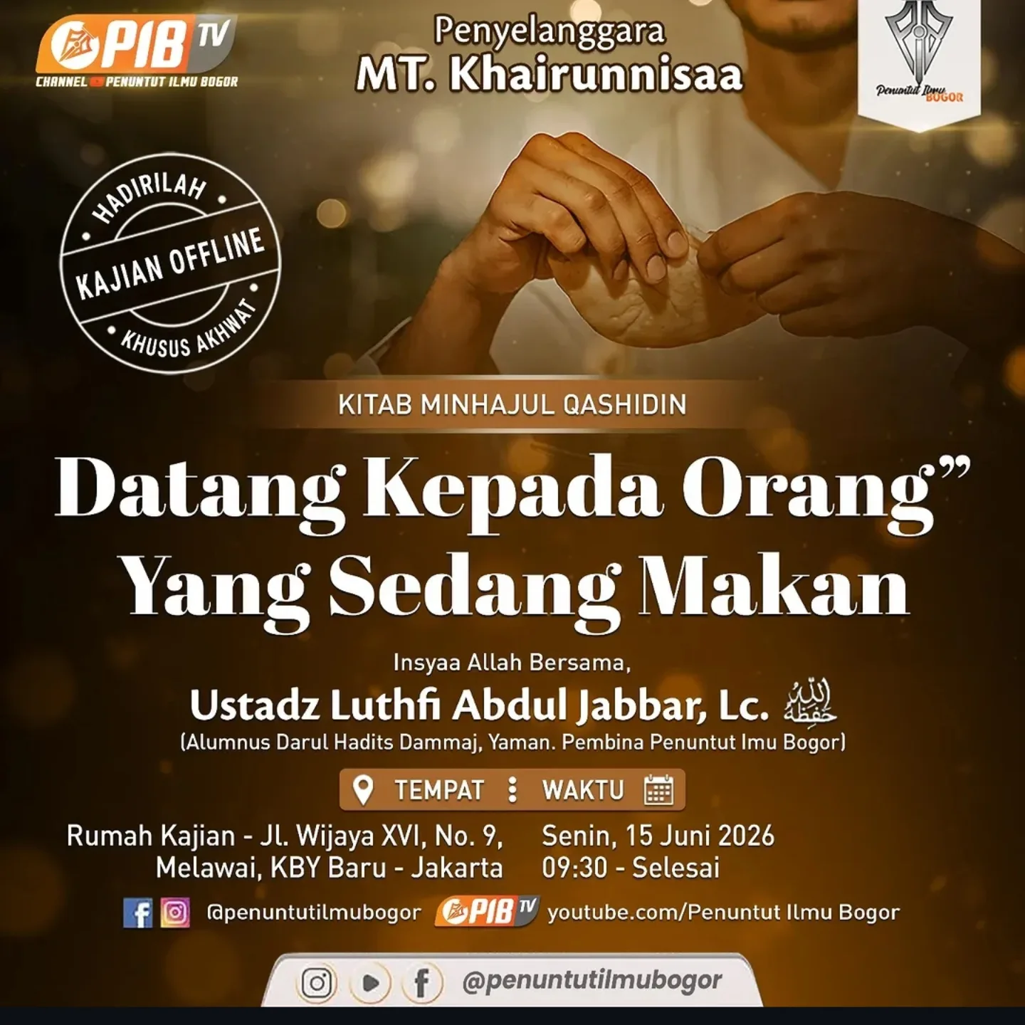 Datang Kepada Orang Yang Sedang Makan