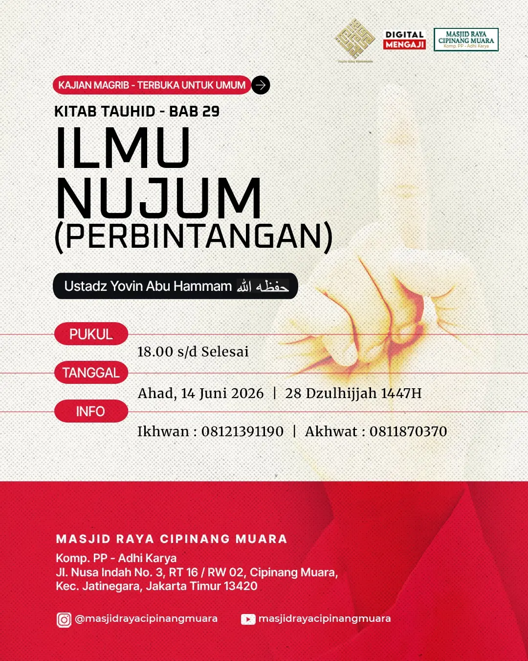 Kitab Tauhid : BAB 29 Ilmu Nujum (Perbintangan)