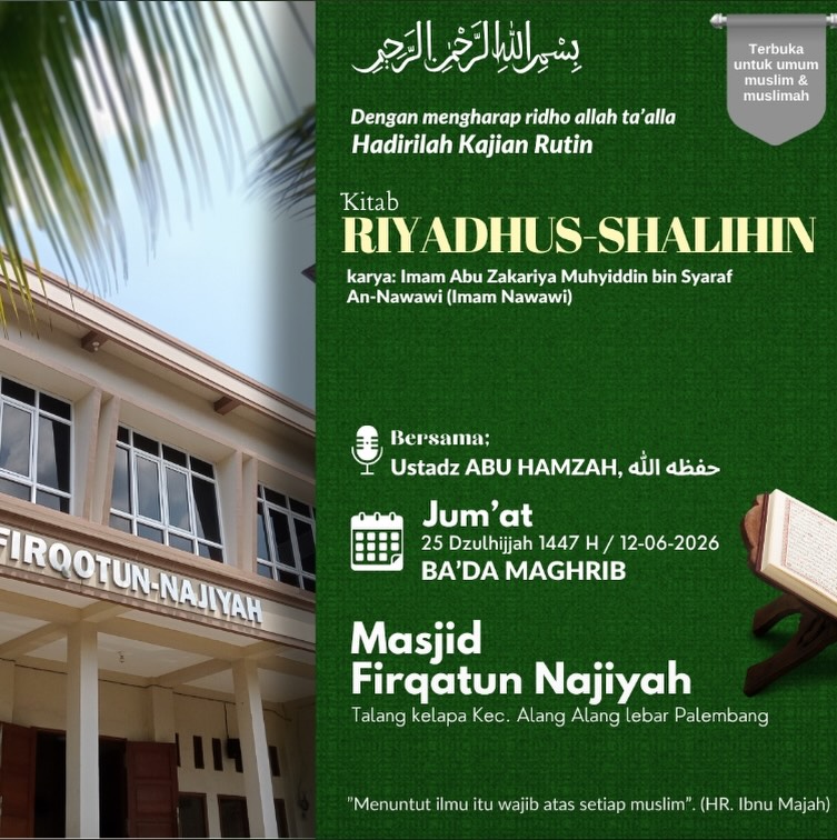Kajian Kitab Riyadhus-Shalihin