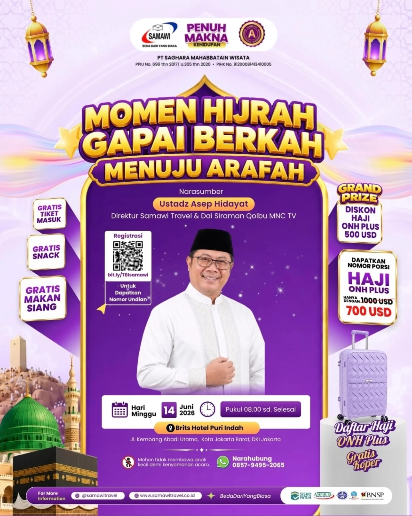 Momen Hijrah Gapai Berkah Menuju Arafah
