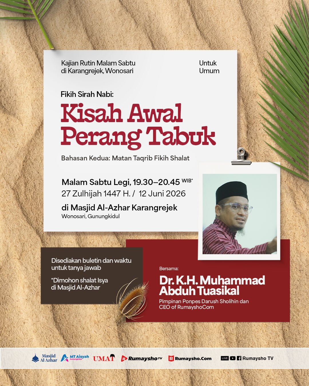 Fikih Sirah Nabi: Kisah Awal Perang Tabuk