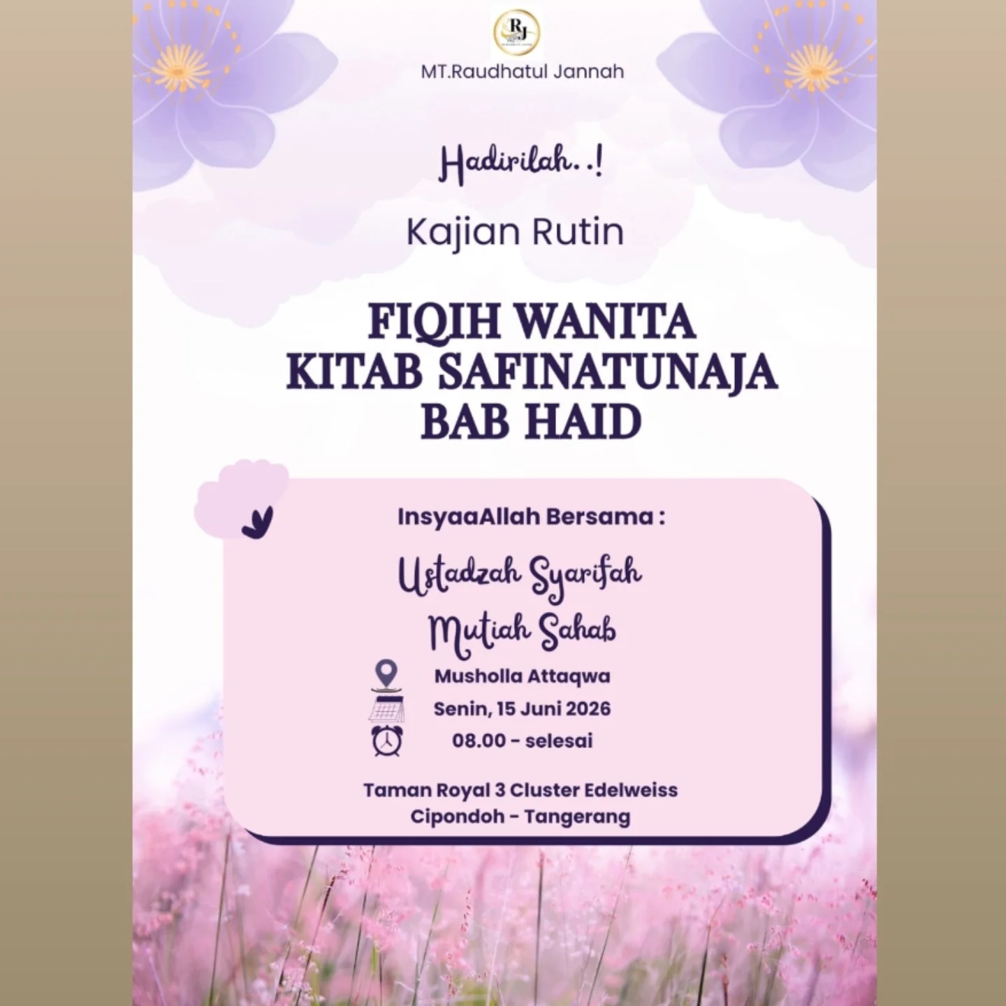 FIQH WANITA KITAB SAFINATUNAJAH BAB HAID