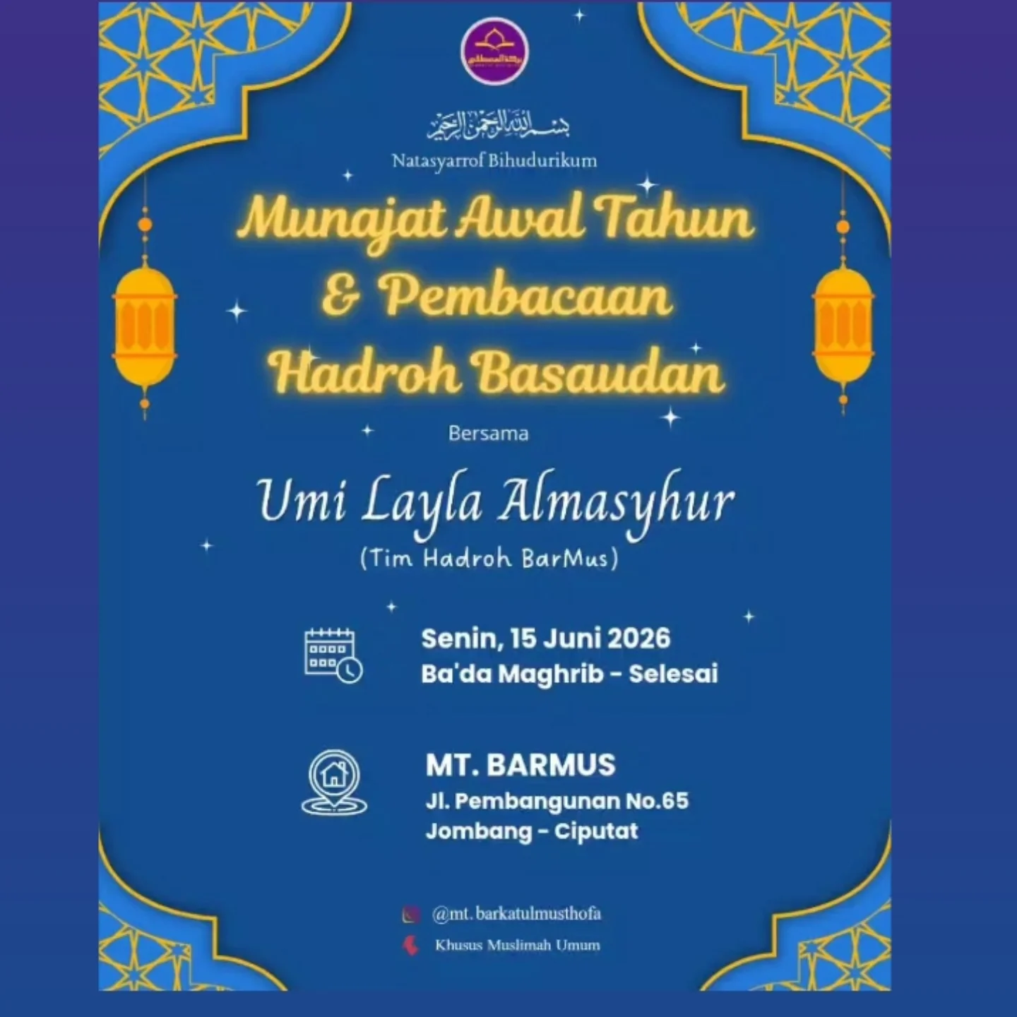 Munajat Awal Tahun & Pembacaan Hadroh Basaudan