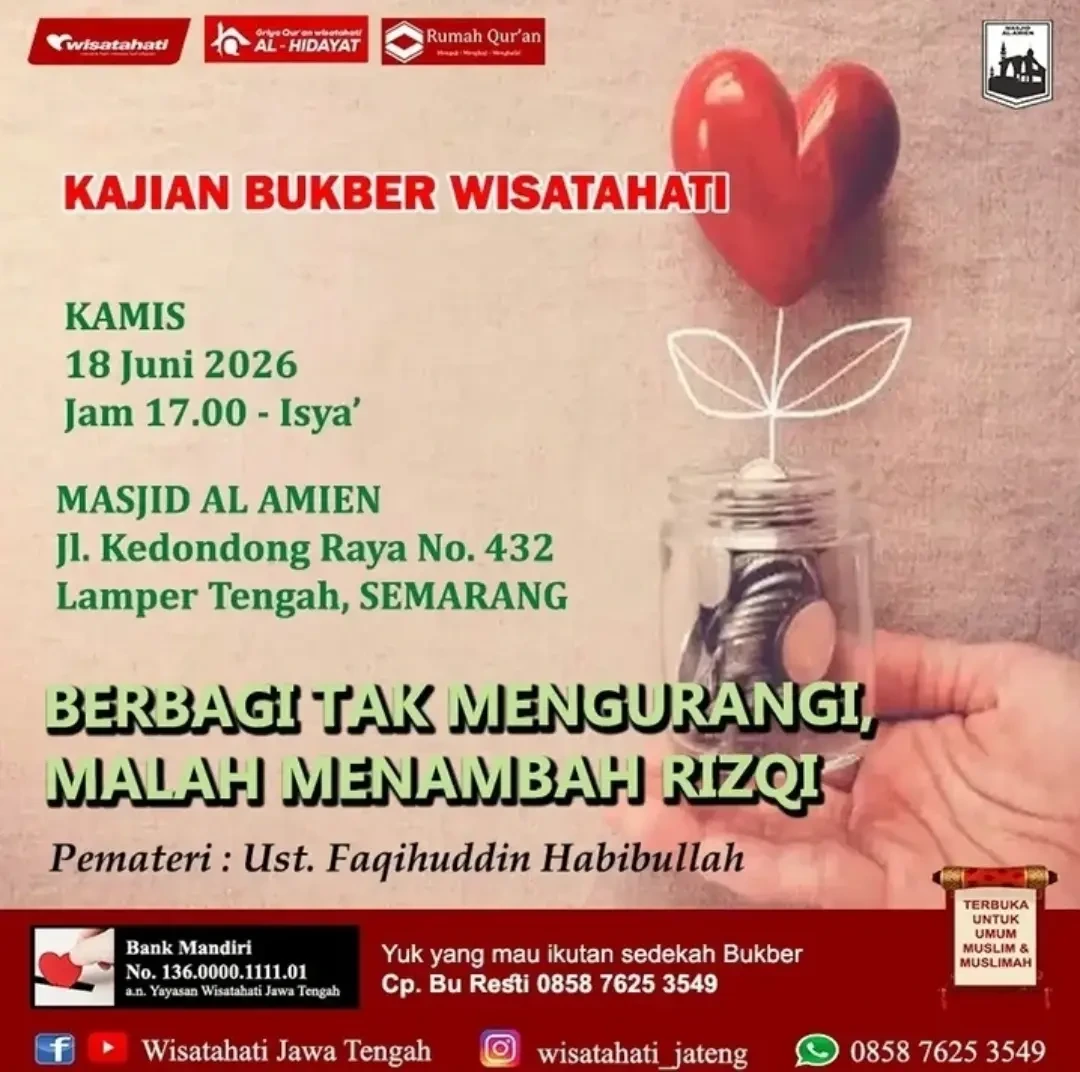 Berbagi Tak Mengurangi, Malah Menambah Rezeki