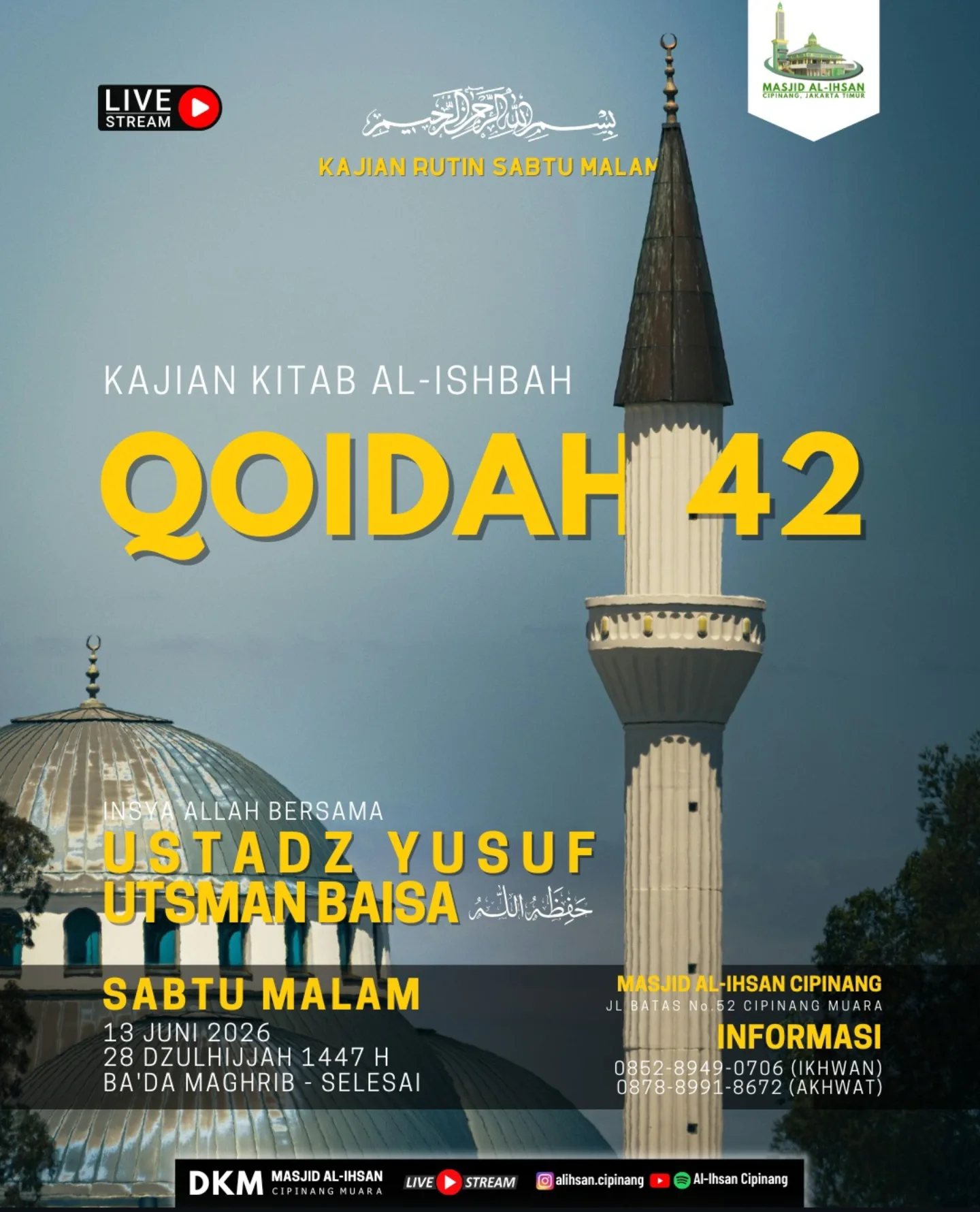 Kajian Kitab Al-Ishbah Qoidah 42