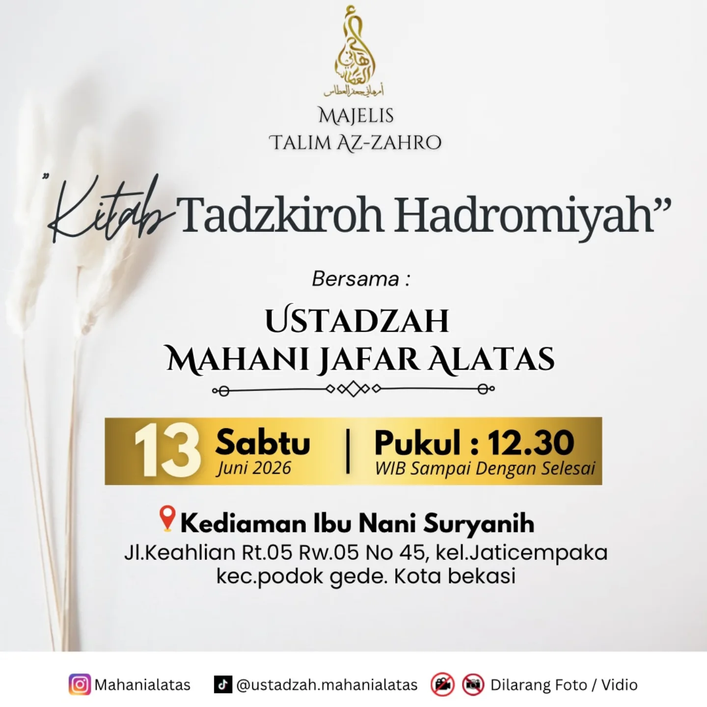 Kitab Tadzkiroh Hadromiyah