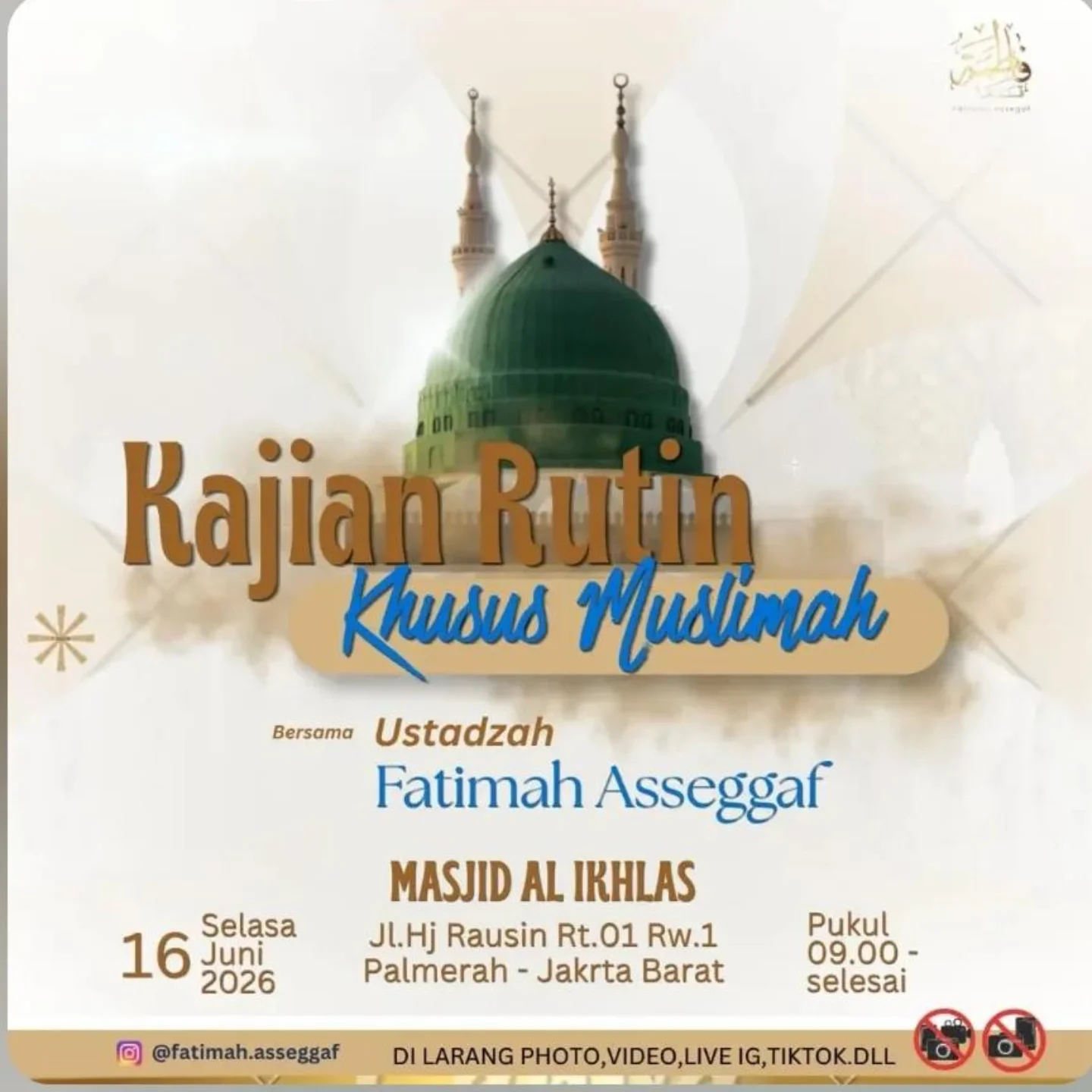 Kajian Rutin Khusus Muslimah