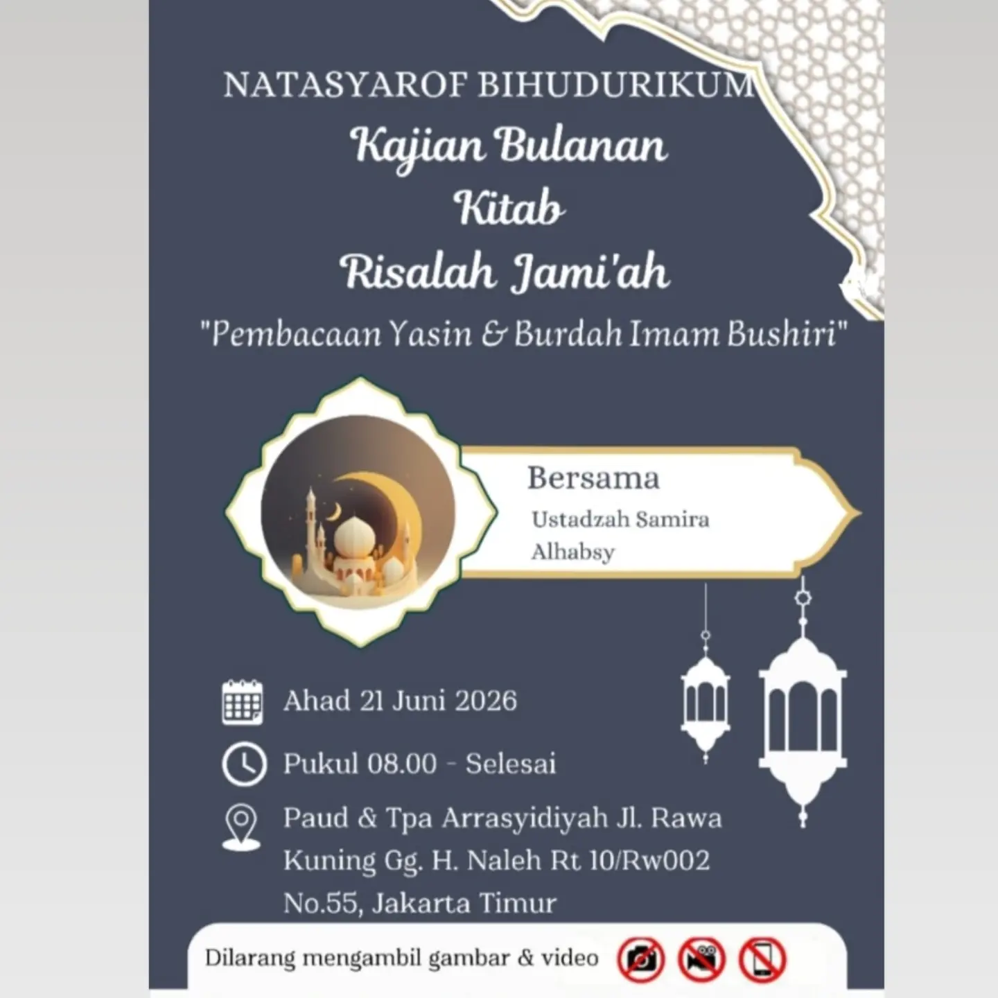 Pembacaan Yasin & Burdah Imam Bushiri