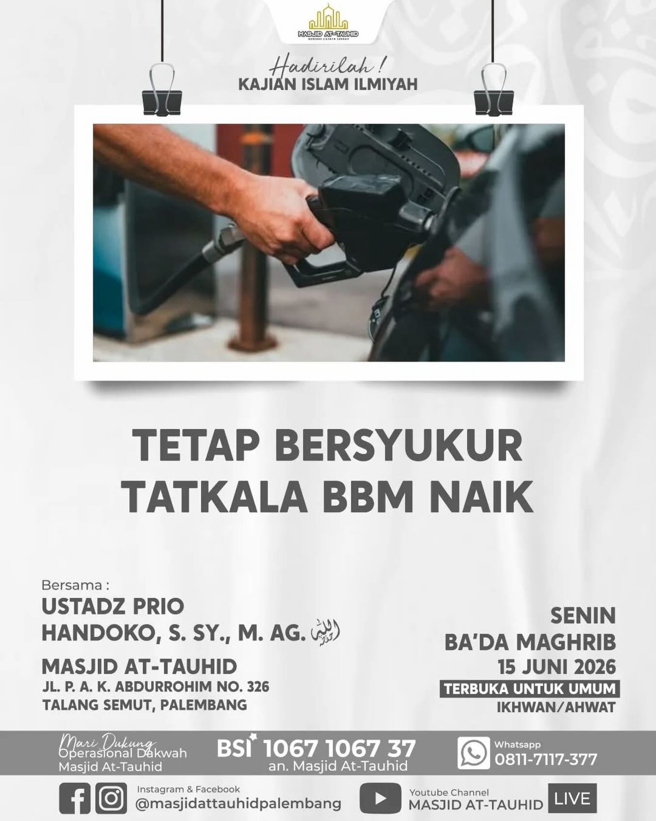 Tetap Bersyukur Tatkala BBM Naik