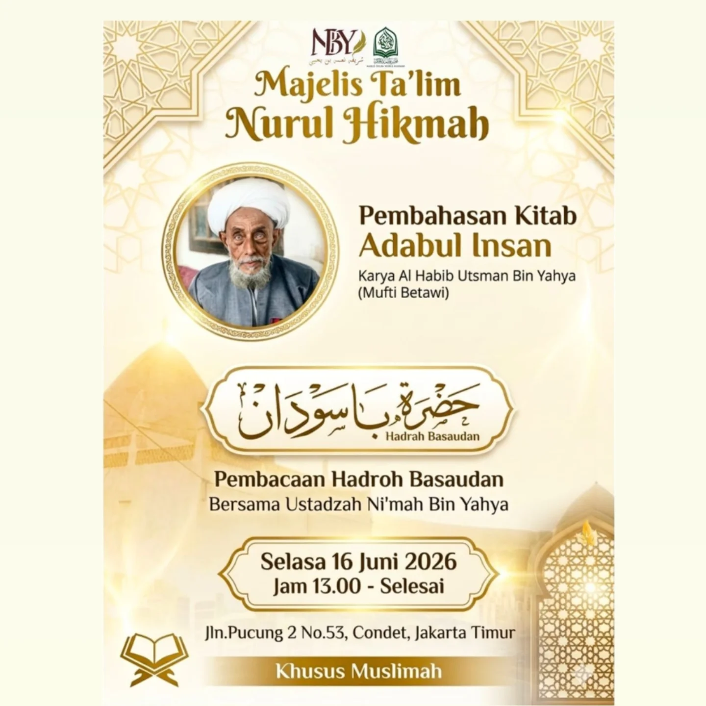 Pembahasan Kitab Adabul Insan & Pembacaan Hadroh Basaudan