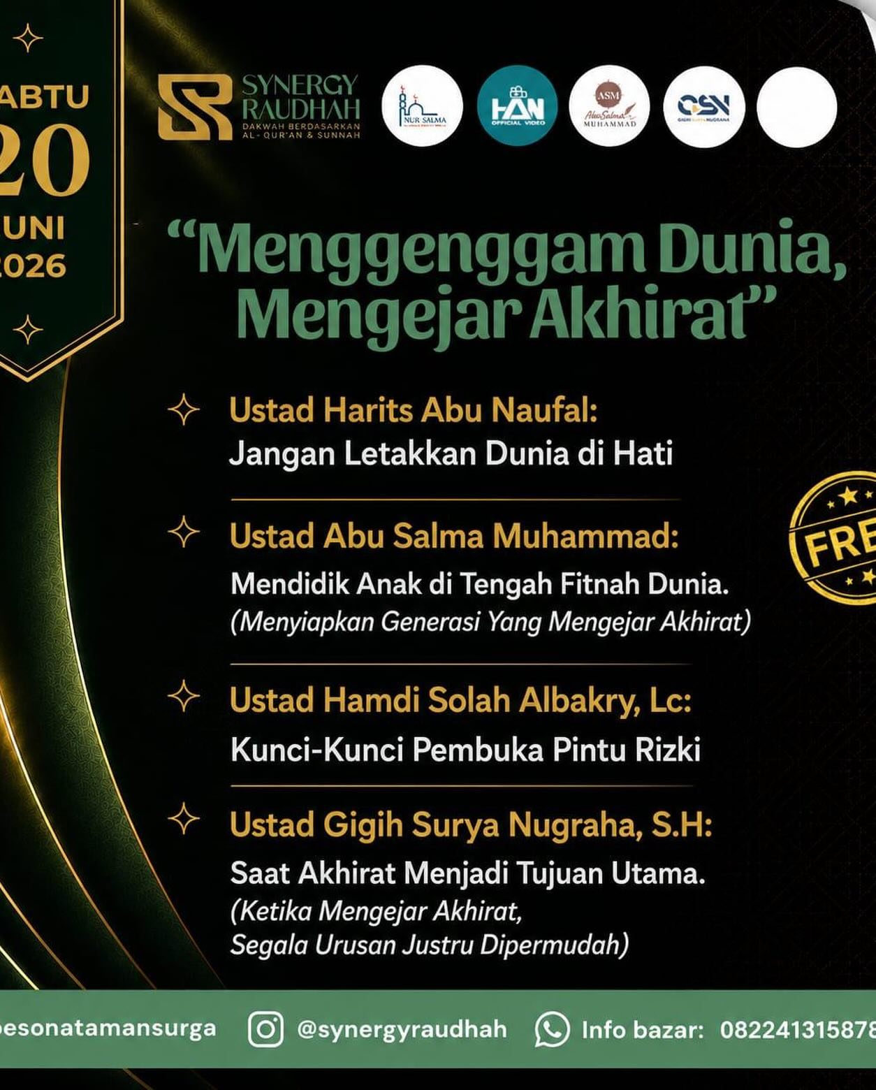 Menggenggam Dunia, Mengejar Akhirat dan Tauhid di Hati Keluargaku