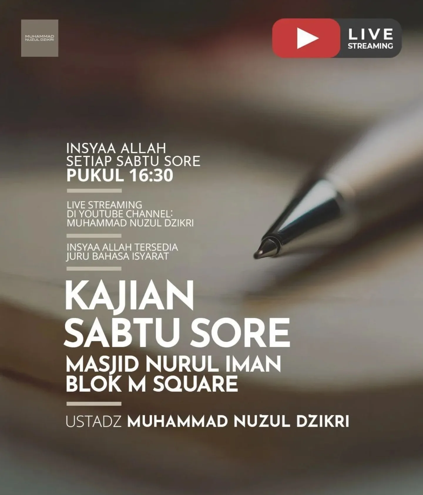 Kajian Sabtu Sore
