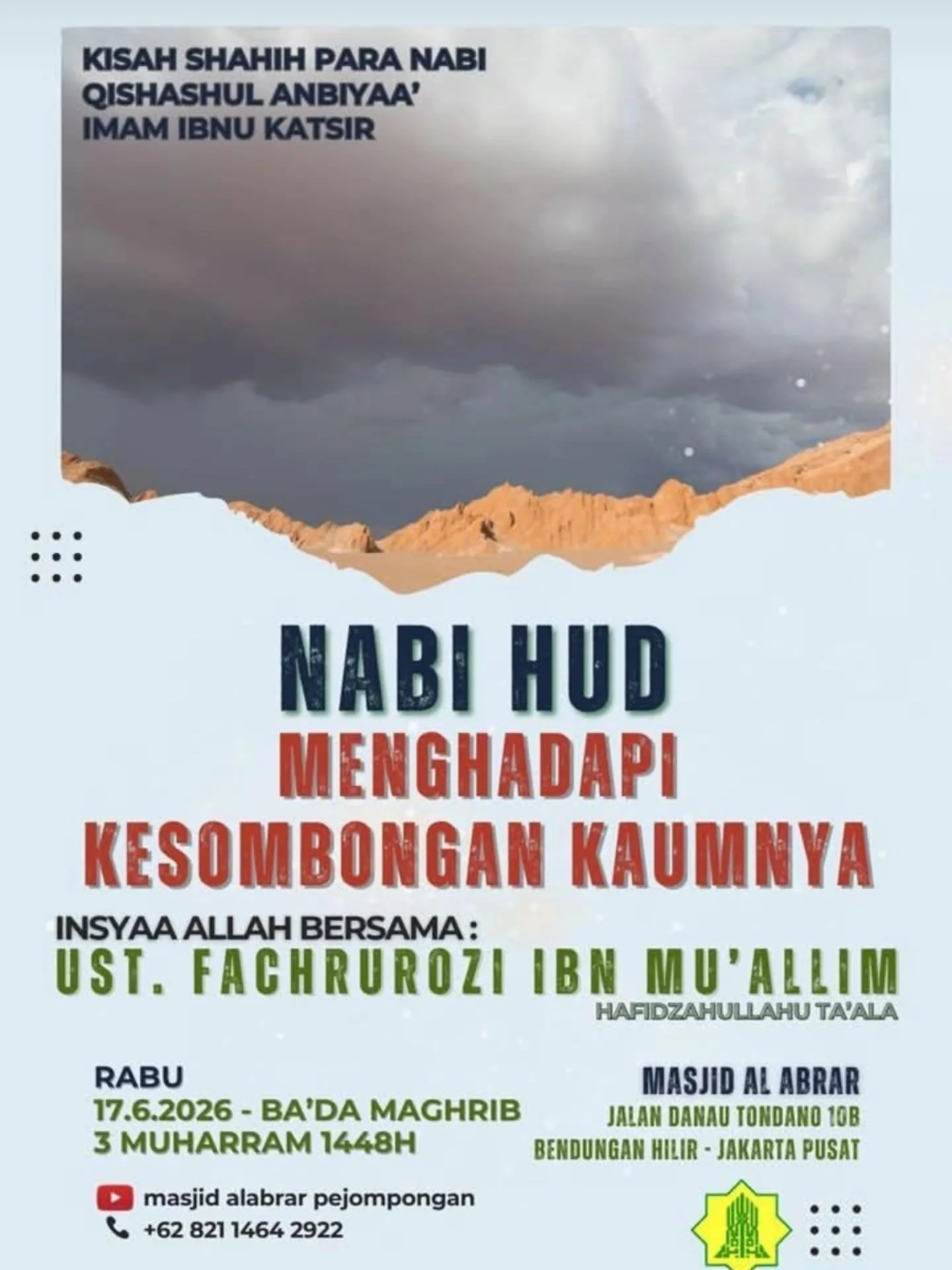 NABI HUD MENGHADAPI KESOMBONGAN KAUMNYA