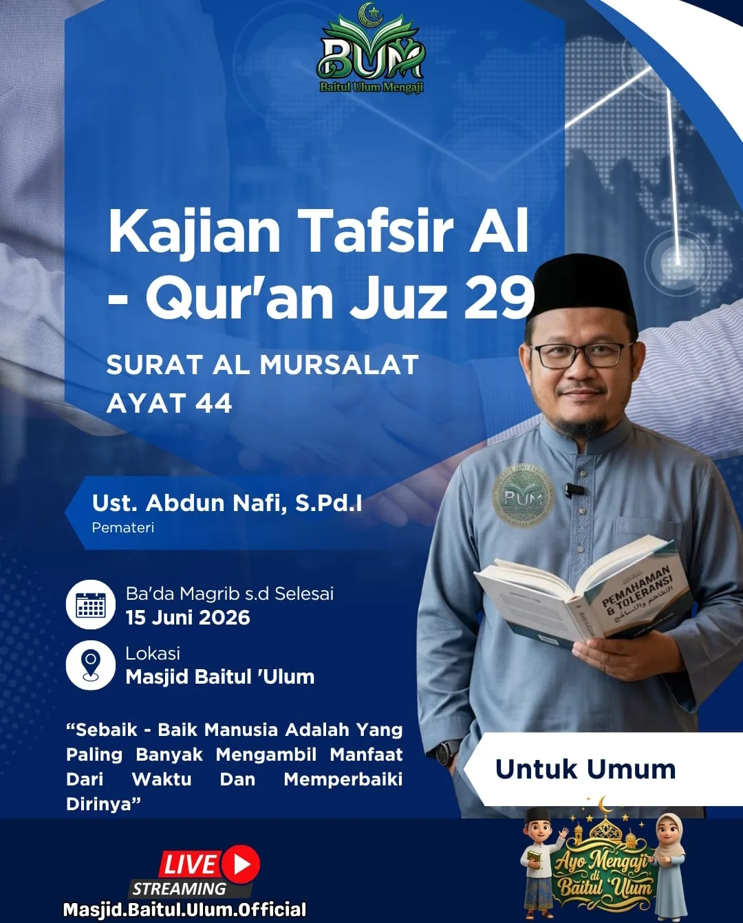 Kajian Tafsir AI - Qur'an Juz 29