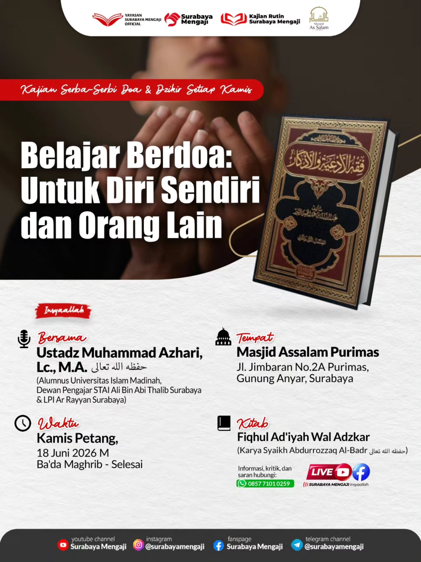 Belajar Berdoa: Untuk Diri Sendiri dan Orang Lain