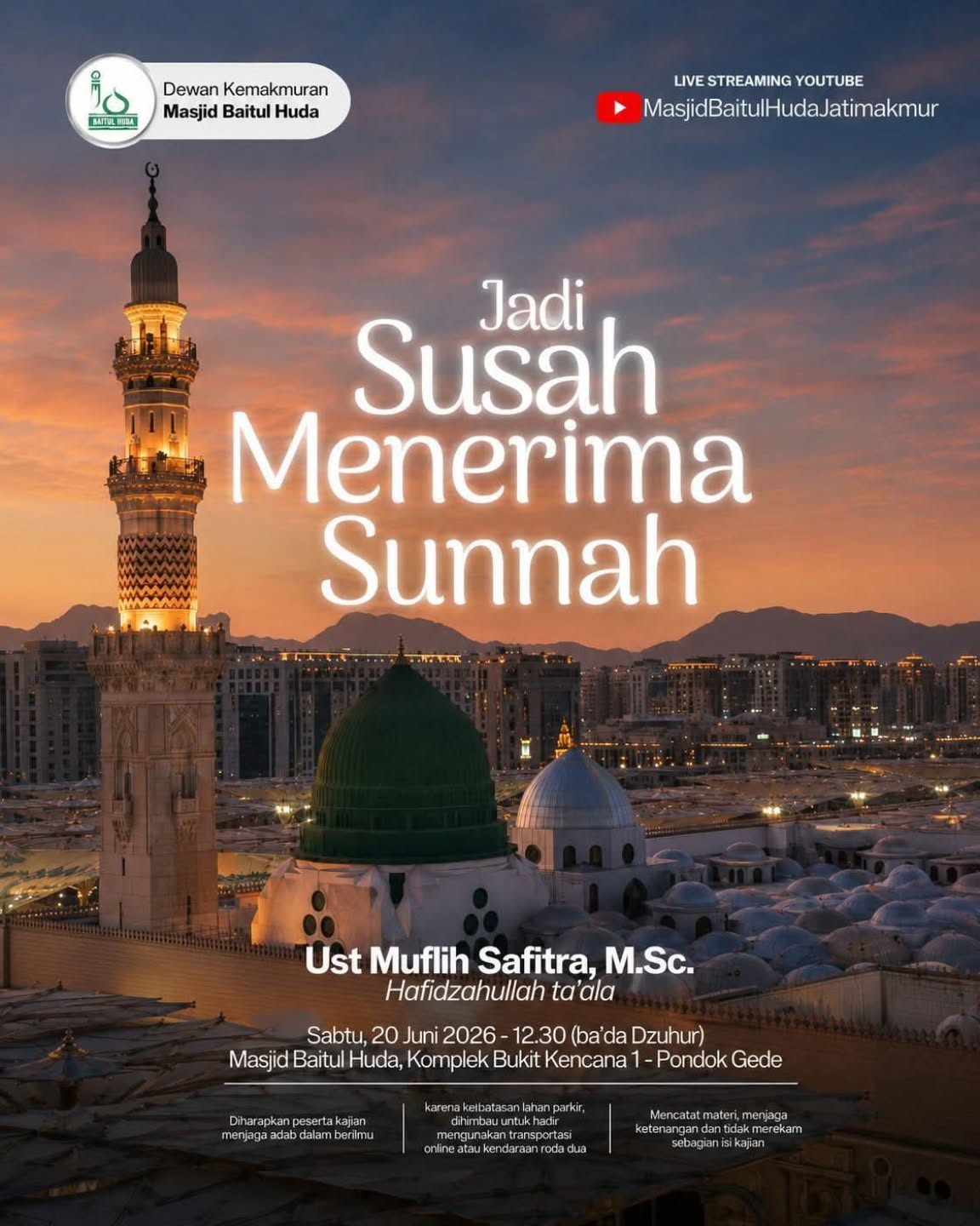 Jadi Susah Menerima Sunnah