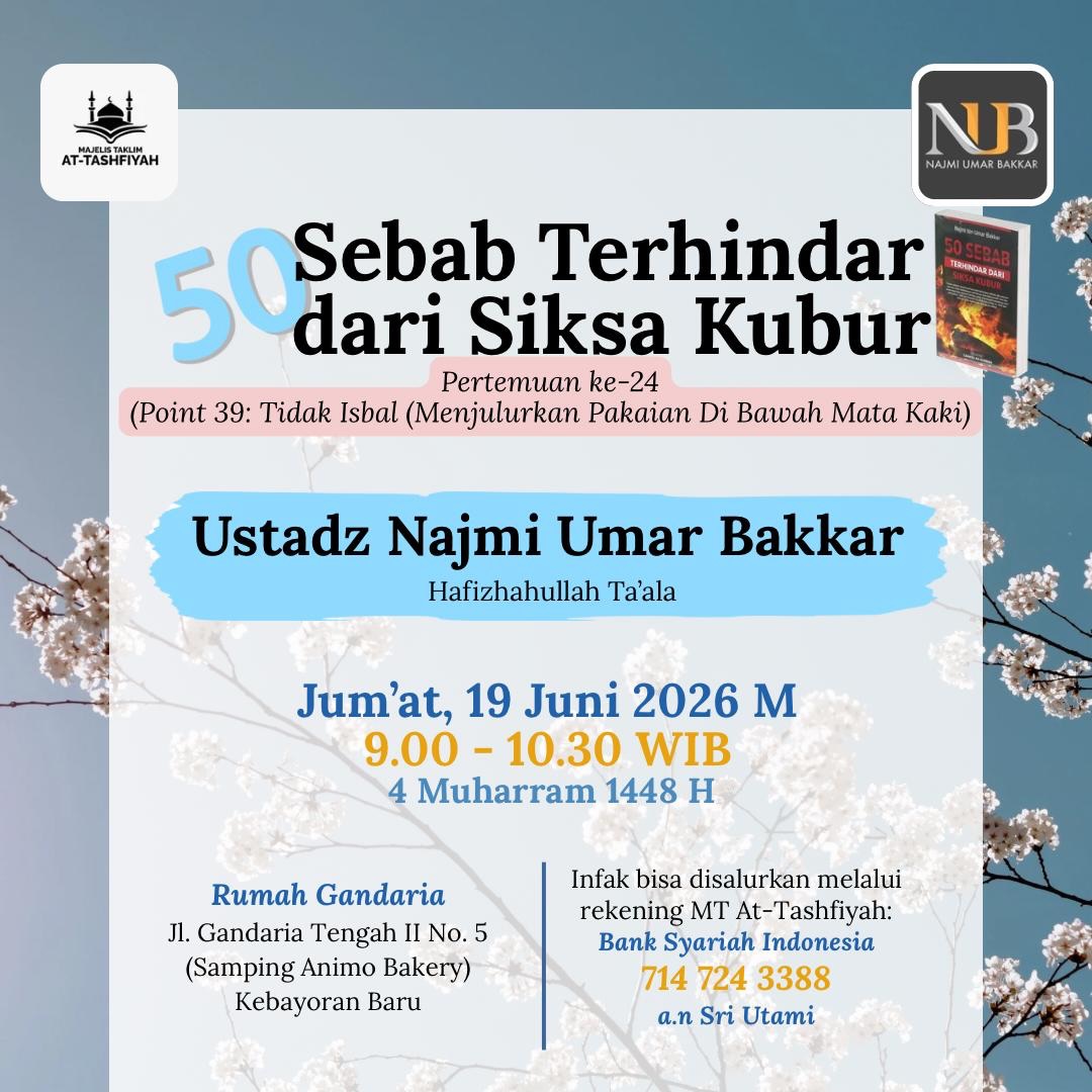 50 Sebab Terhindar dari Siksa Kubur
