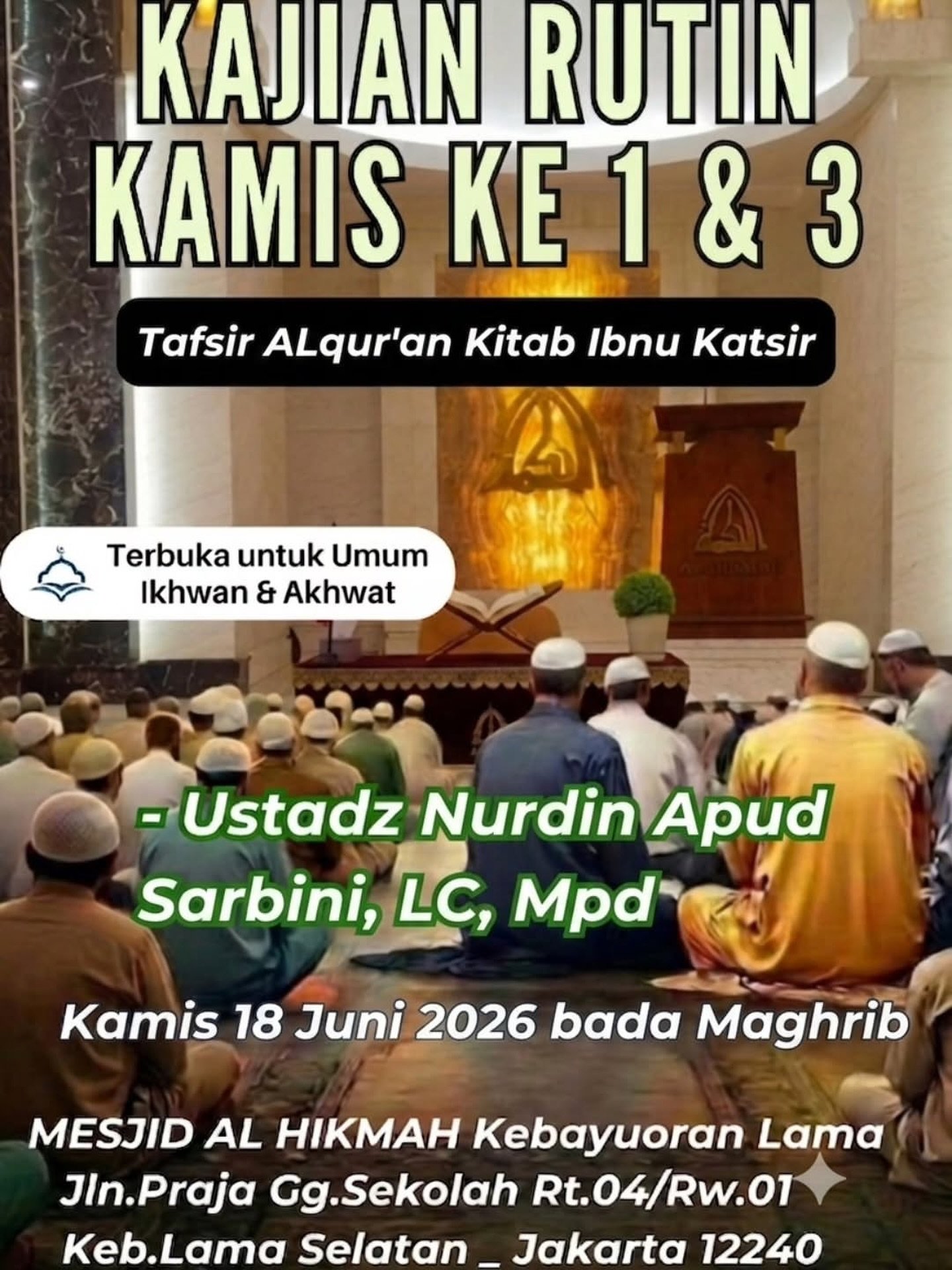 Tafsir Al-Qur'an Kitab Ibnu Katsir