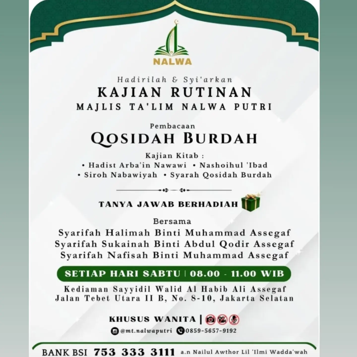 Pembacaan Qosidah Burdah