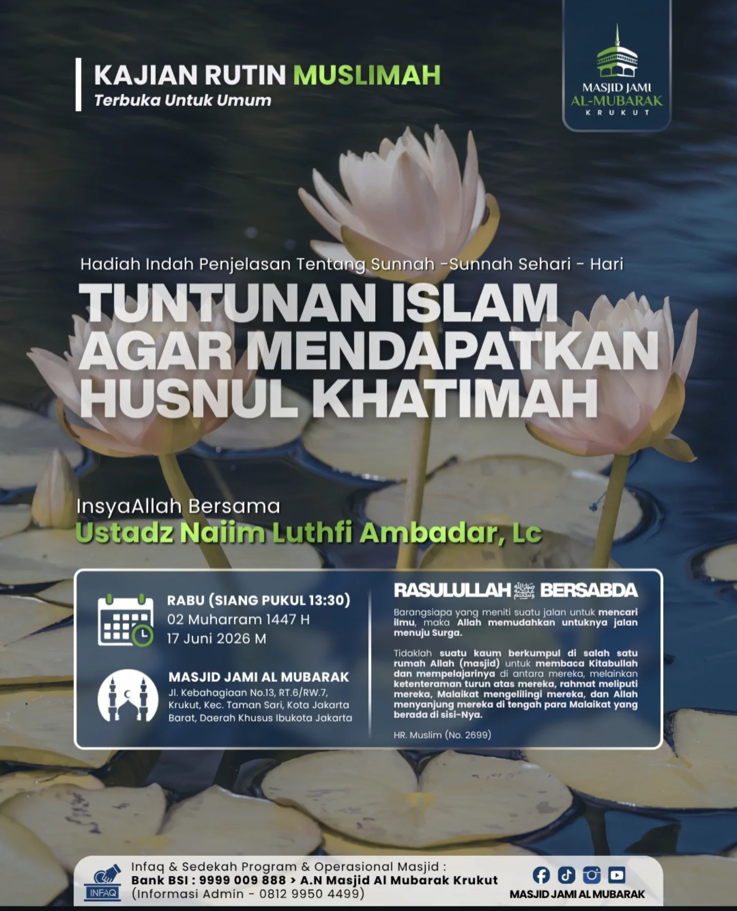 TUNTUNAN ISLAM AGAR MENDAPATKAN HUSNUL KHATIMAH