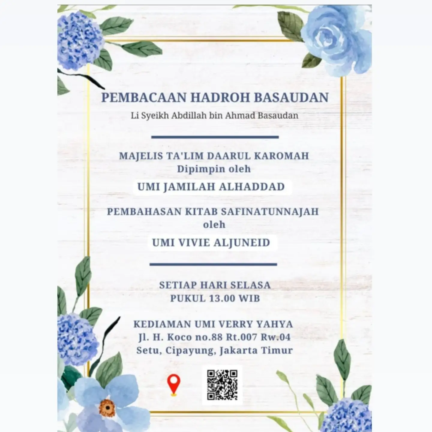 Pembacaan Hadroh Basaudan & Pembahasan Kitab Safinatunnajah