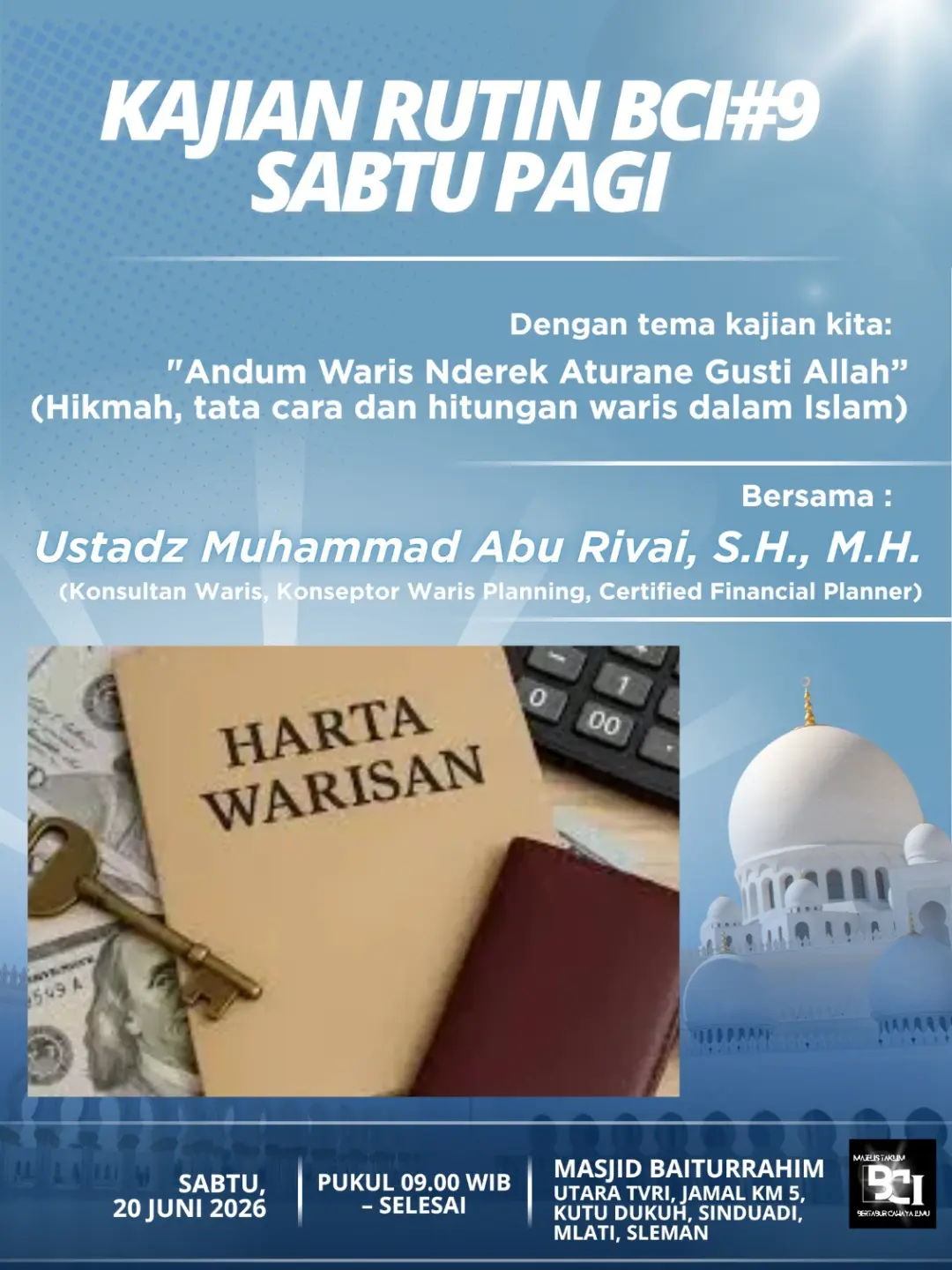 KAJIAN RUTIN SABTU PAGI BCI #9