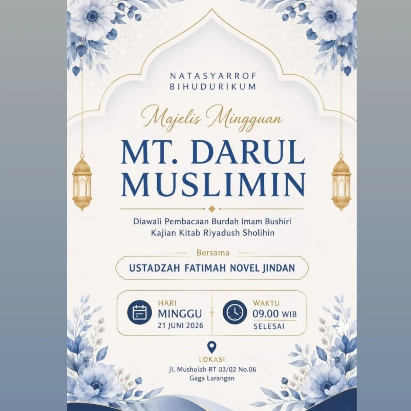 Kajian Kitab Riyadush Sholihin