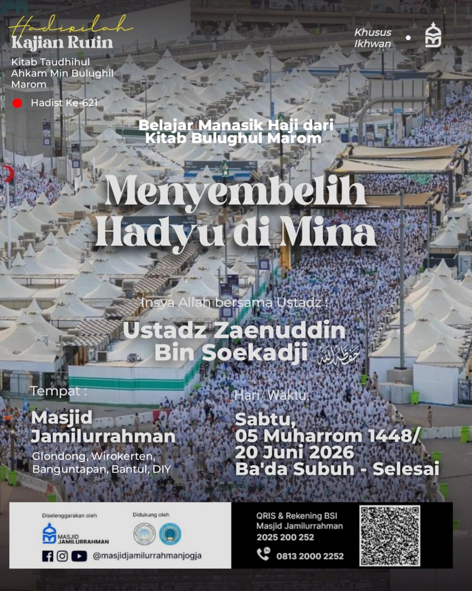 Menyembelih Hadyu di Mina