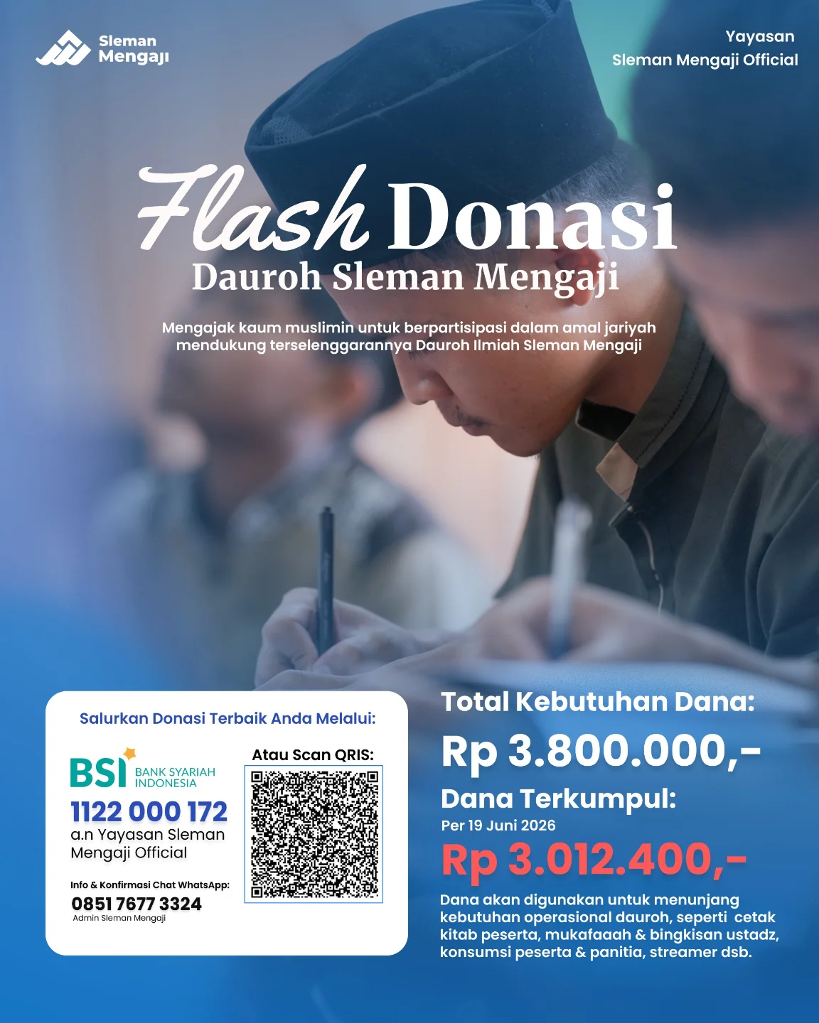 Flash Donasi Dauroh Sleman Mengaji