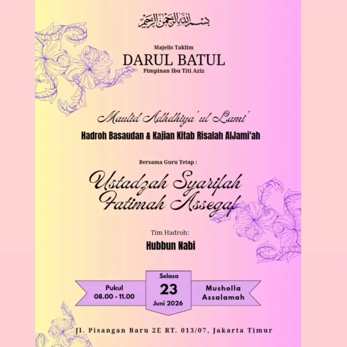 Majelis Taklim Darul Batul