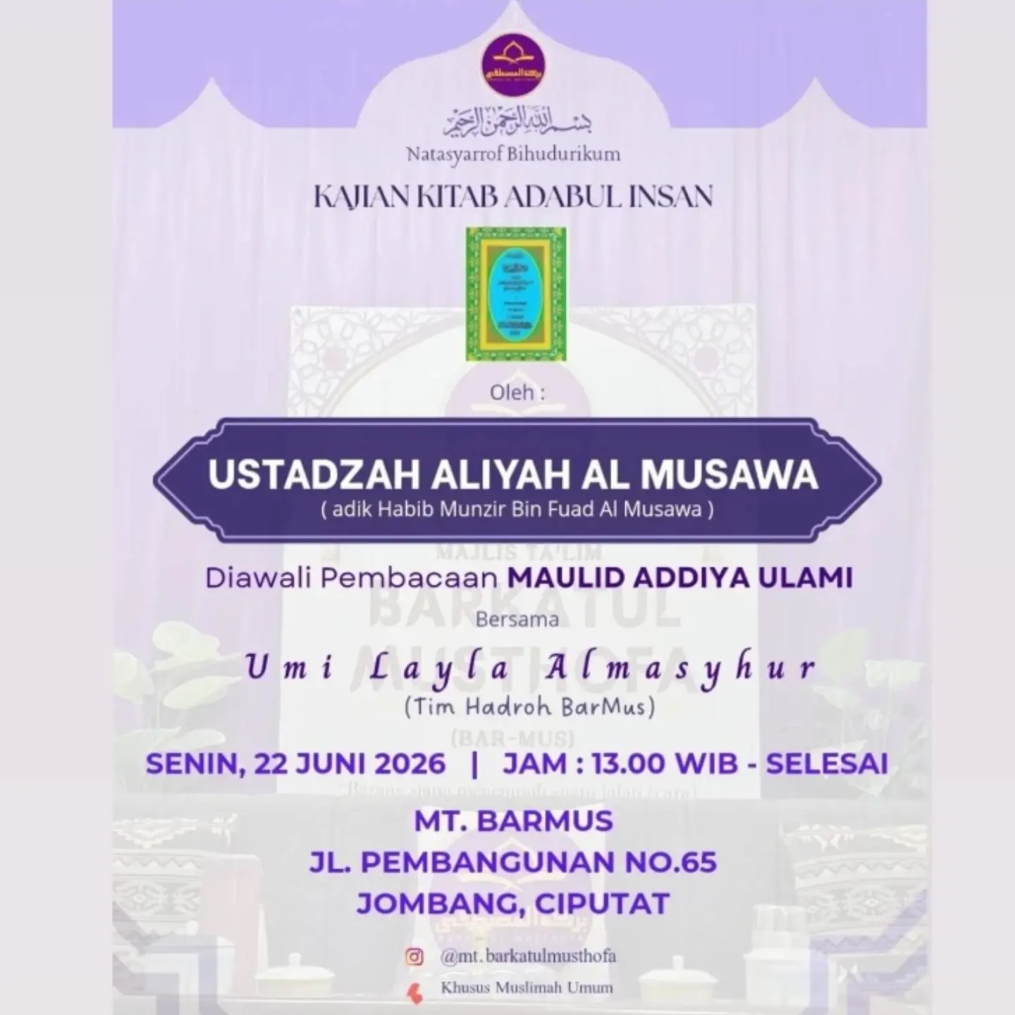 Kajian Kitab Adabul Insan