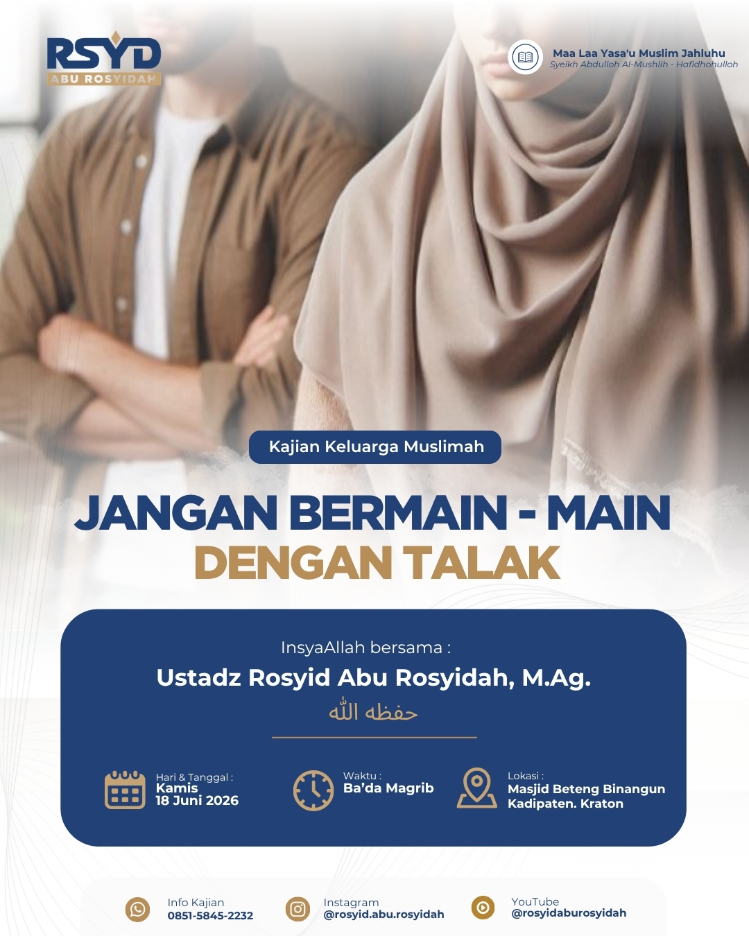 JANGAN BERMAIN - MAIN DENGAN TALAK