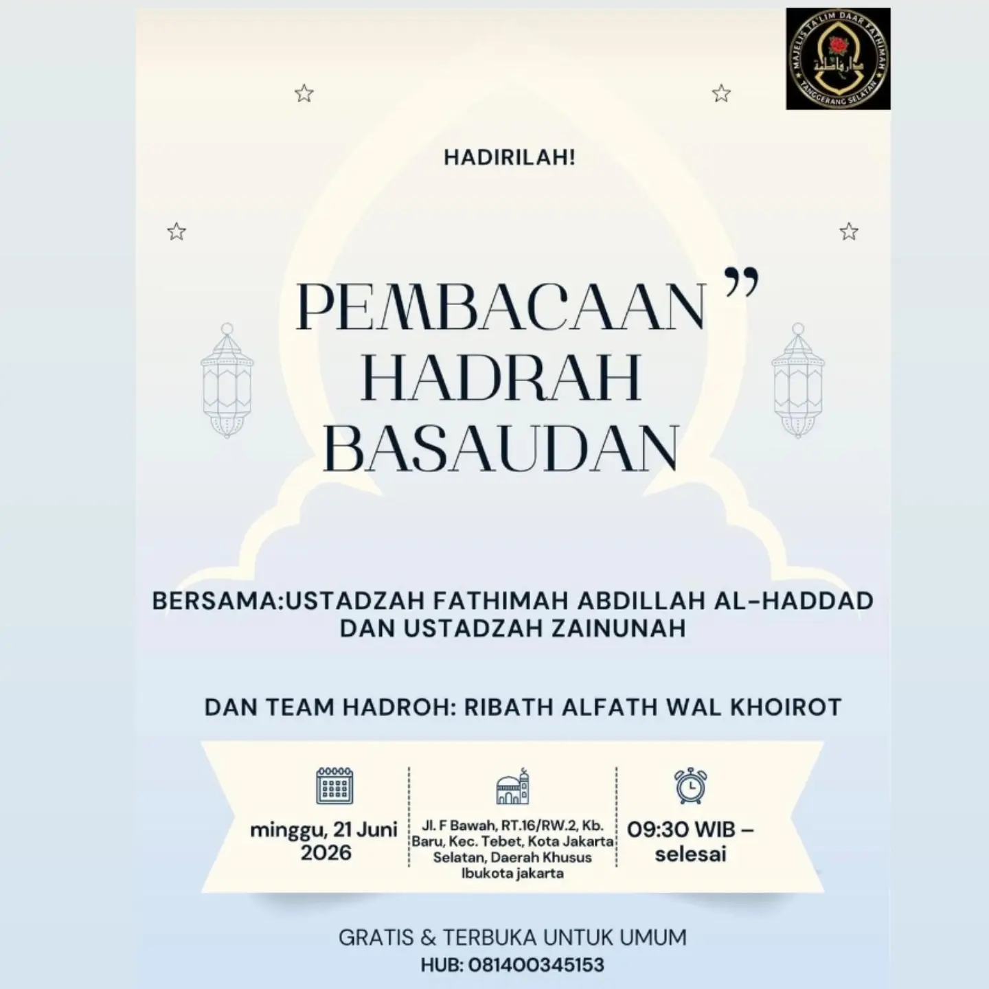 Pembacaan Hadrah Basaudan